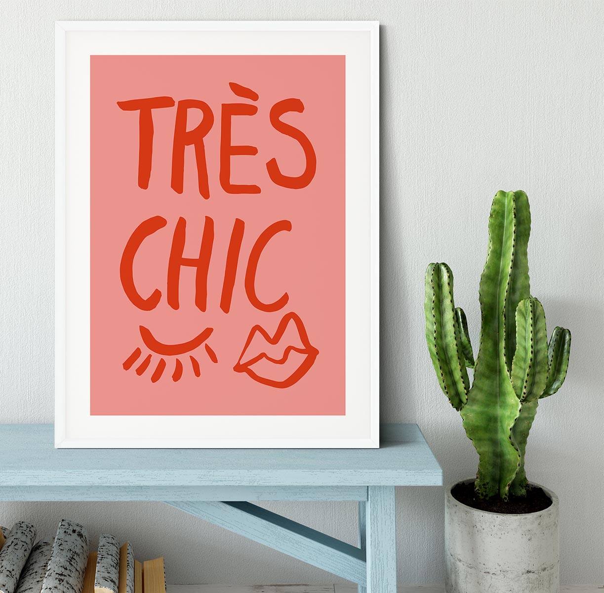 TrAus Chic Pink Framed Print - Canvas Art Rocks - 5