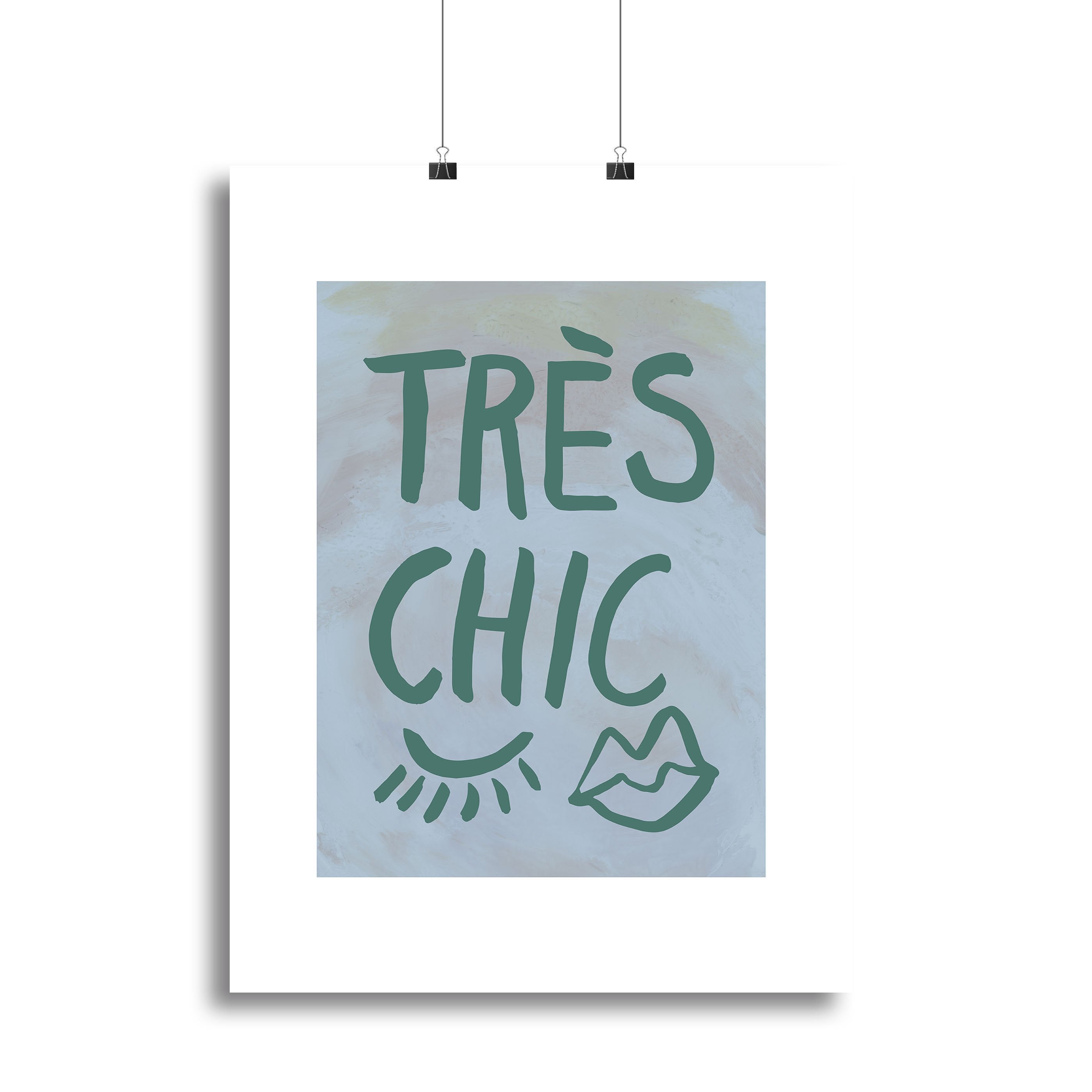 TrAus Chic Blue Frame Canvas Print or Poster - Canvas Art Rocks - 2