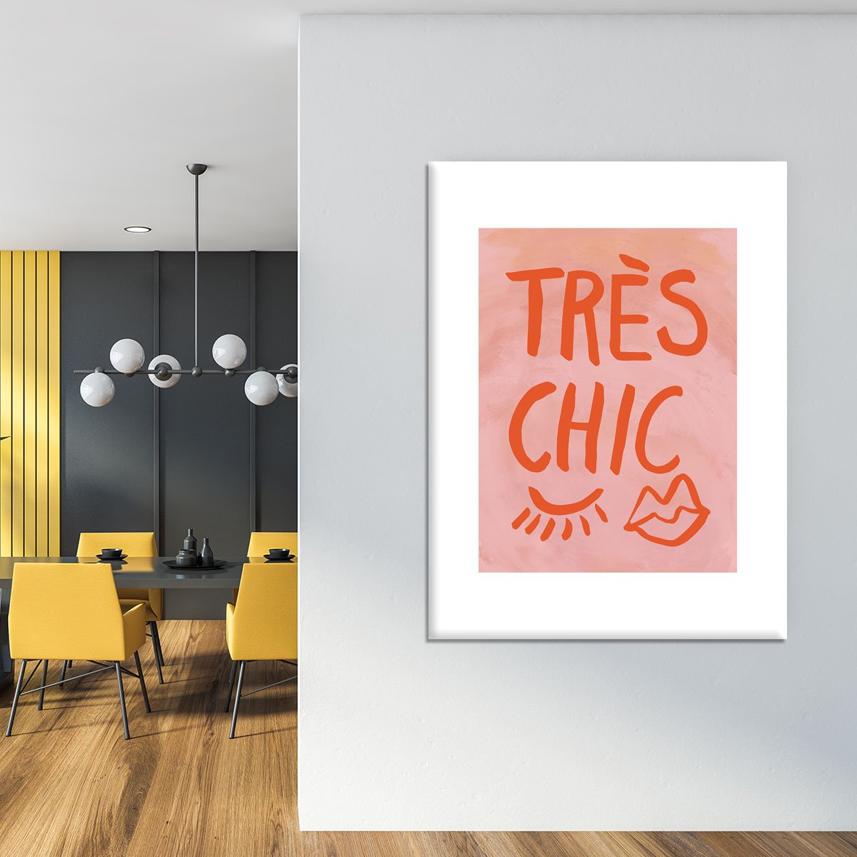 TrAus Chic Pink Frame Canvas Print or Poster - Canvas Art Rocks - 4