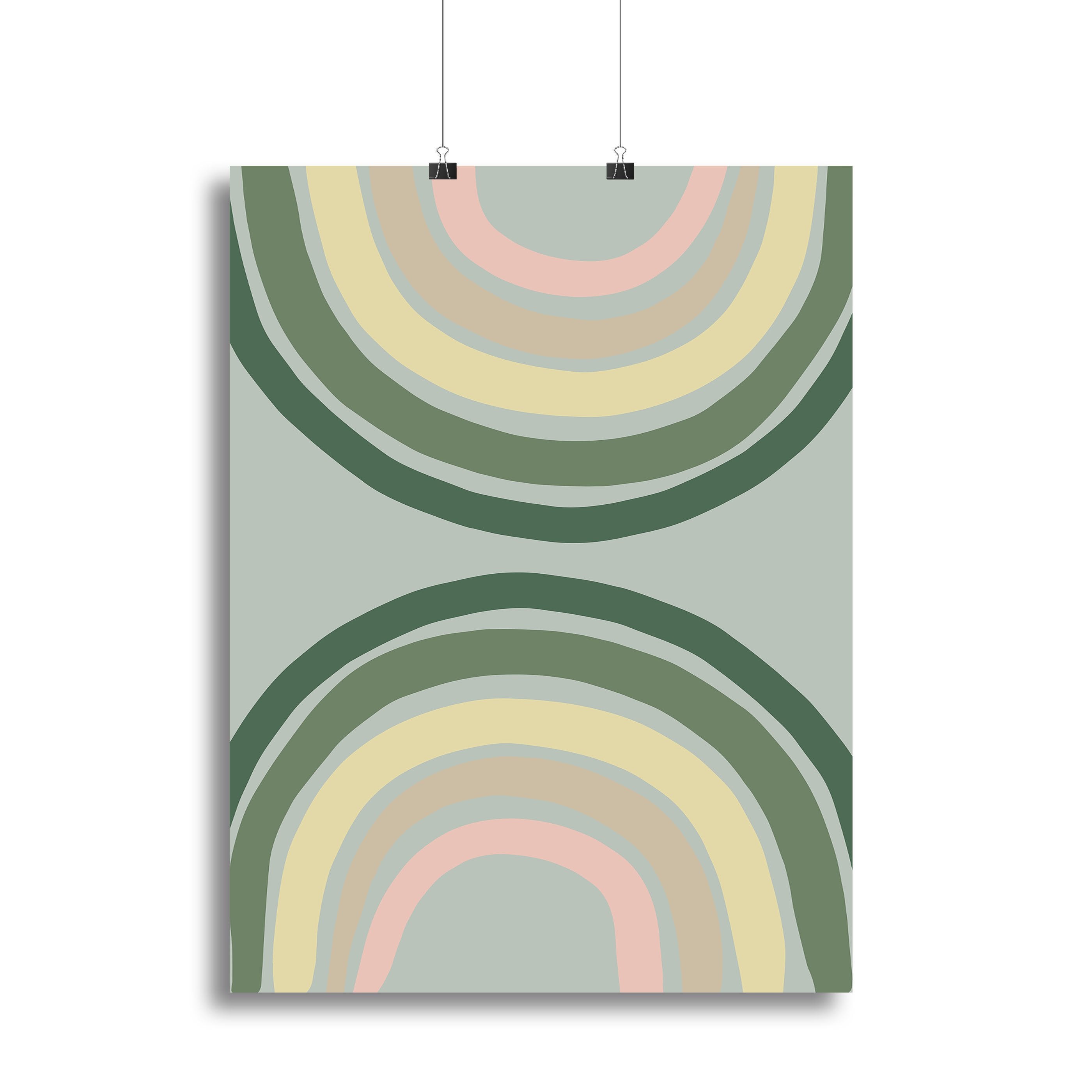 Double Rainbow Green Canvas Print or Poster - Canvas Art Rocks - 2