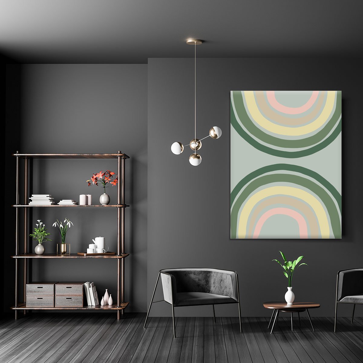 Double Rainbow Green Canvas Print or Poster - Canvas Art Rocks - 5