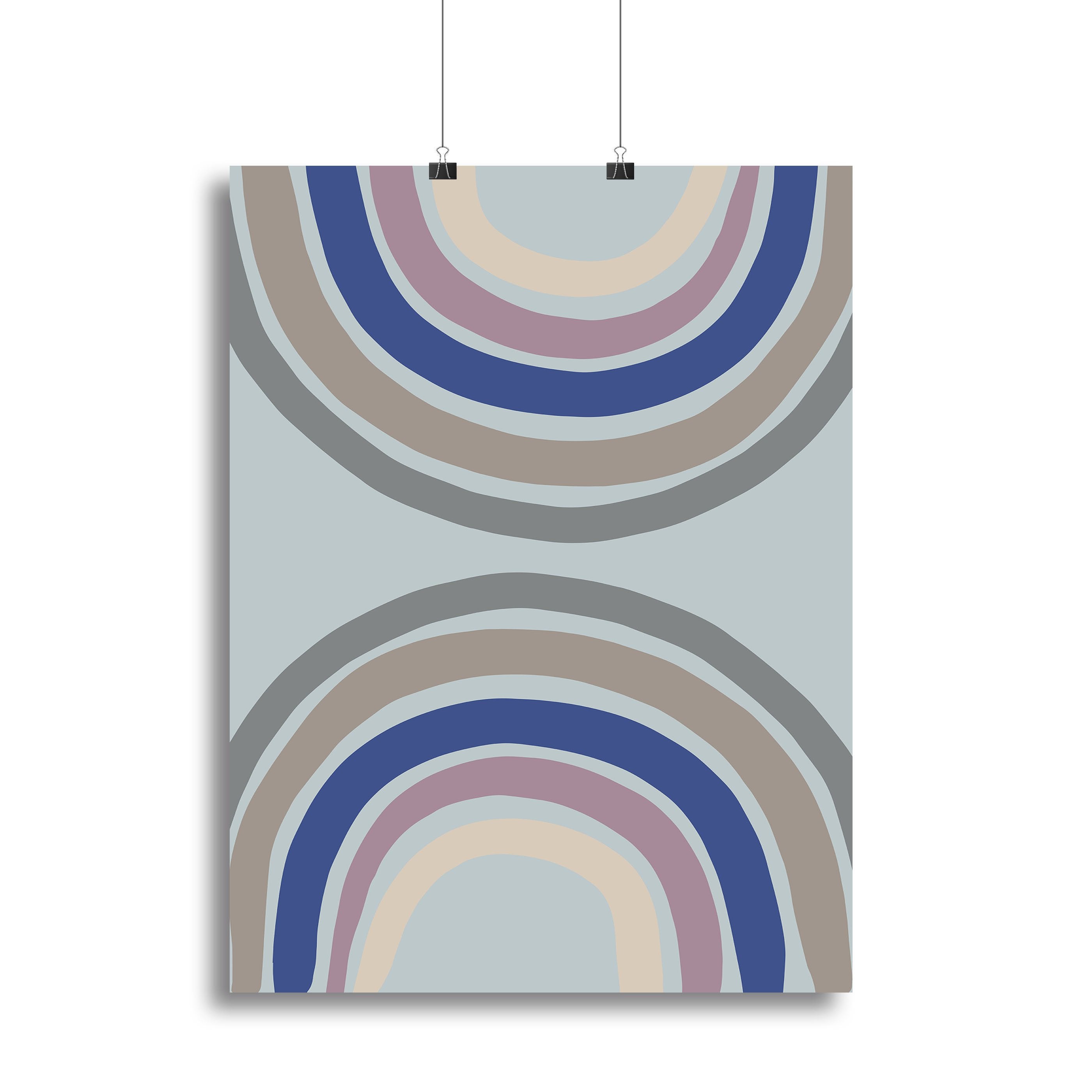 Double Rainbow Blue Canvas Print or Poster - Canvas Art Rocks - 2