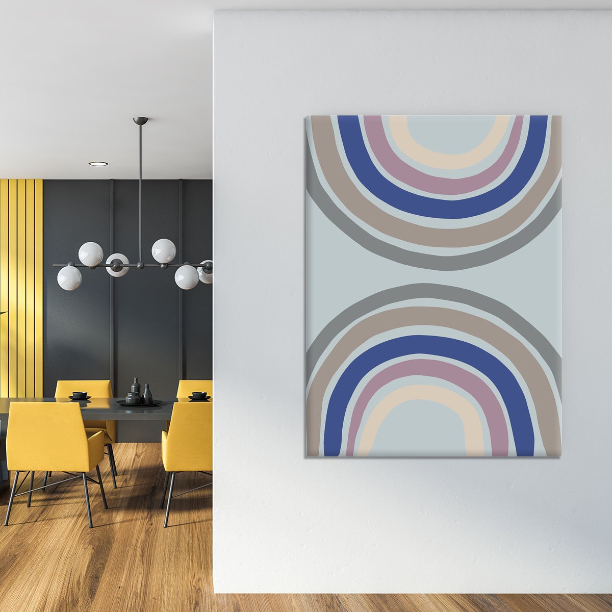 Double Rainbow Blue Canvas Print or Poster - Canvas Art Rocks - 4