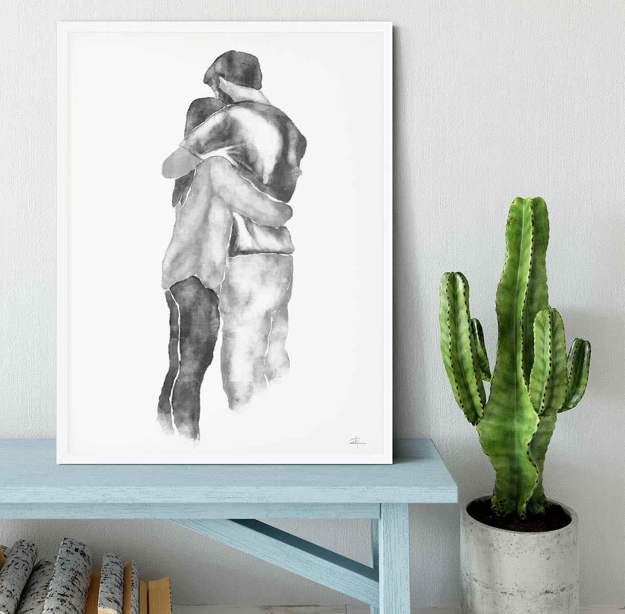 Embrace Framed Print - Canvas Art Rocks -6