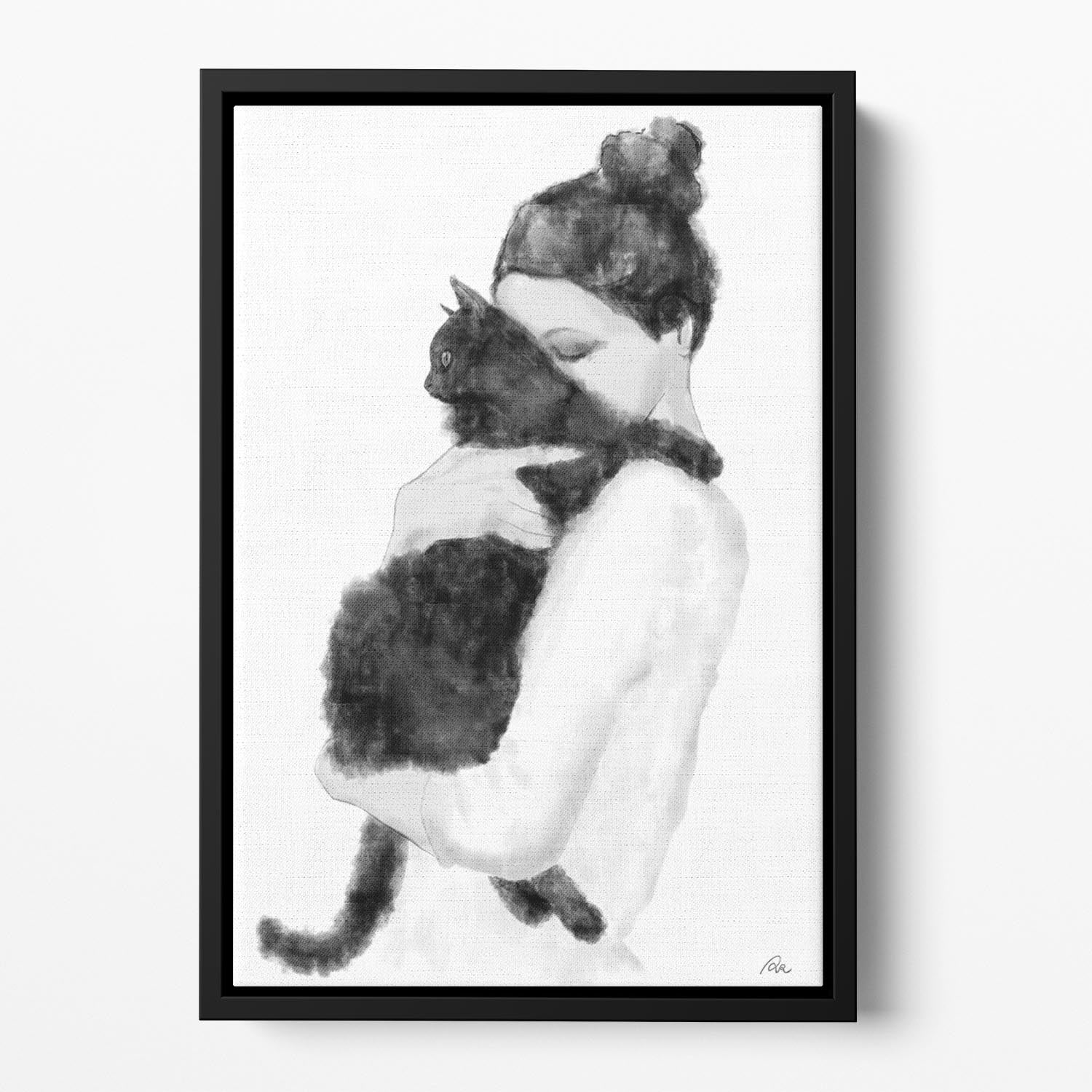 Cat Lover Floating Framed Canvas - Canvas Art Rocks - 2