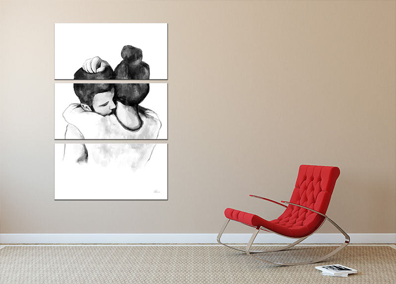 Comfort 3 Split Panel Canvas Print - Canvas Art Rocks - 2