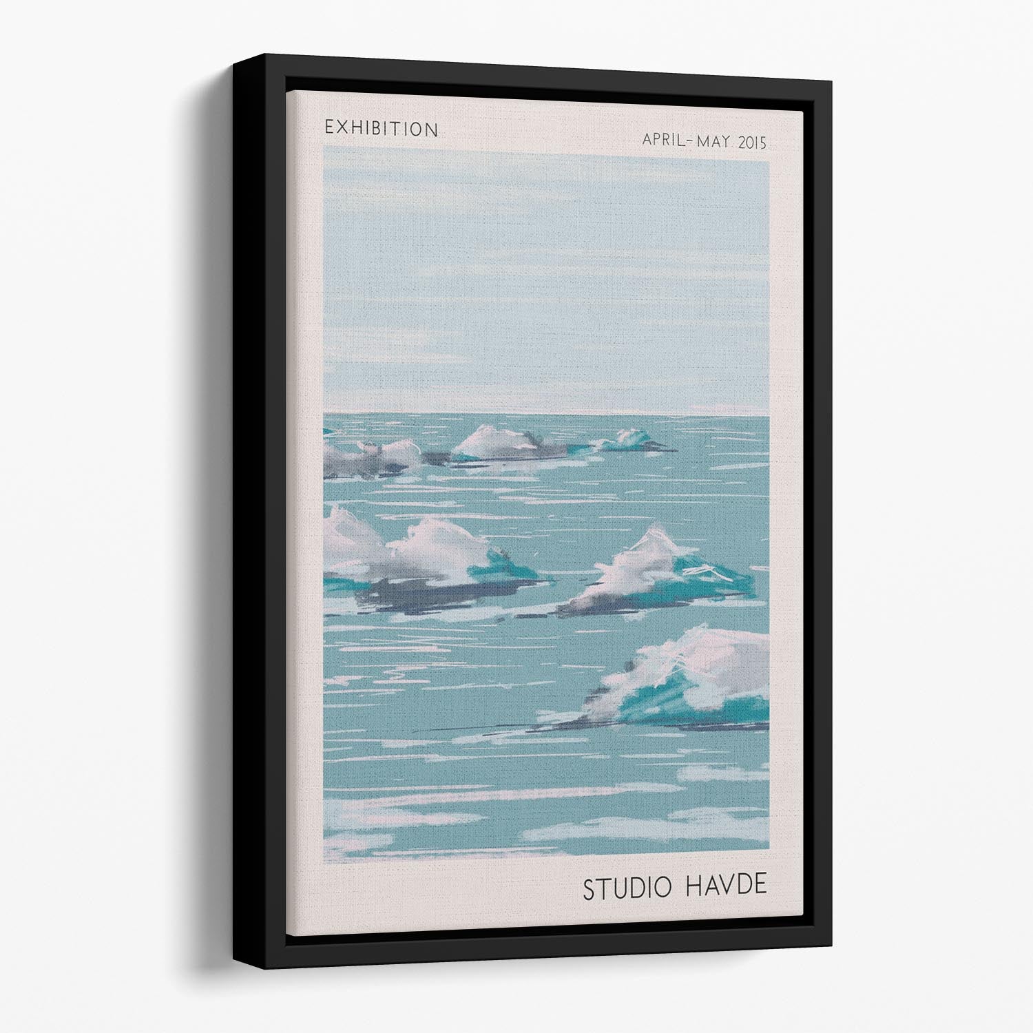 Studio Havde Seascape Floating Framed Canvas - Canvas Art Rocks - 1