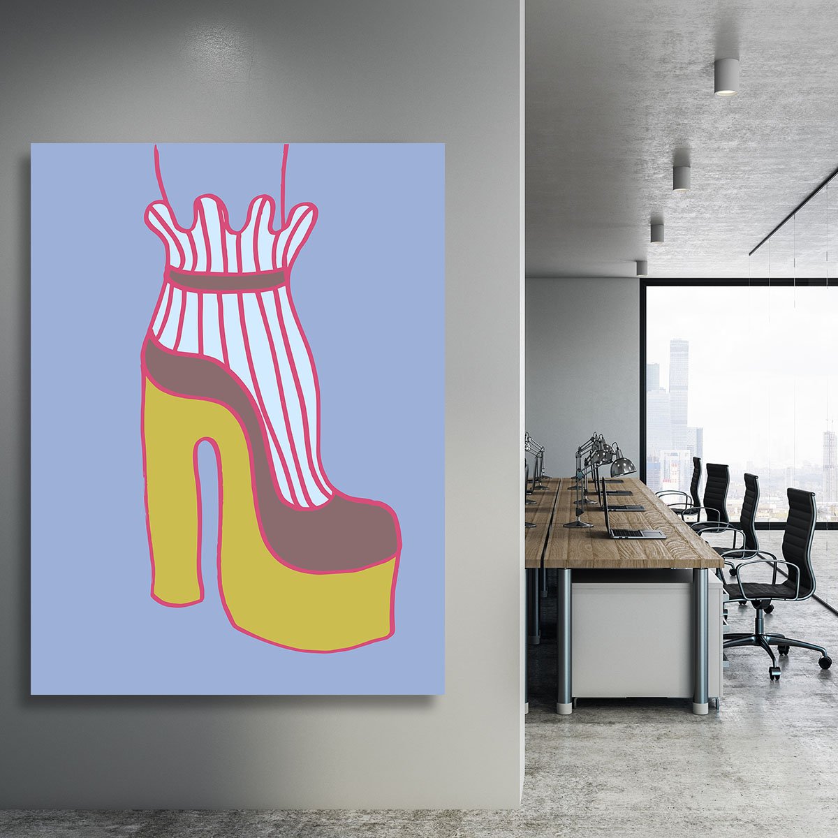 Yellow Heel 01 Canvas Print or Poster - Canvas Art Rocks - 3