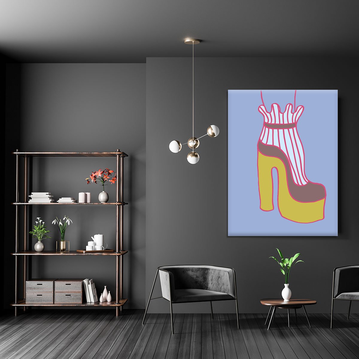 Yellow Heel 01 Canvas Print or Poster - Canvas Art Rocks - 5