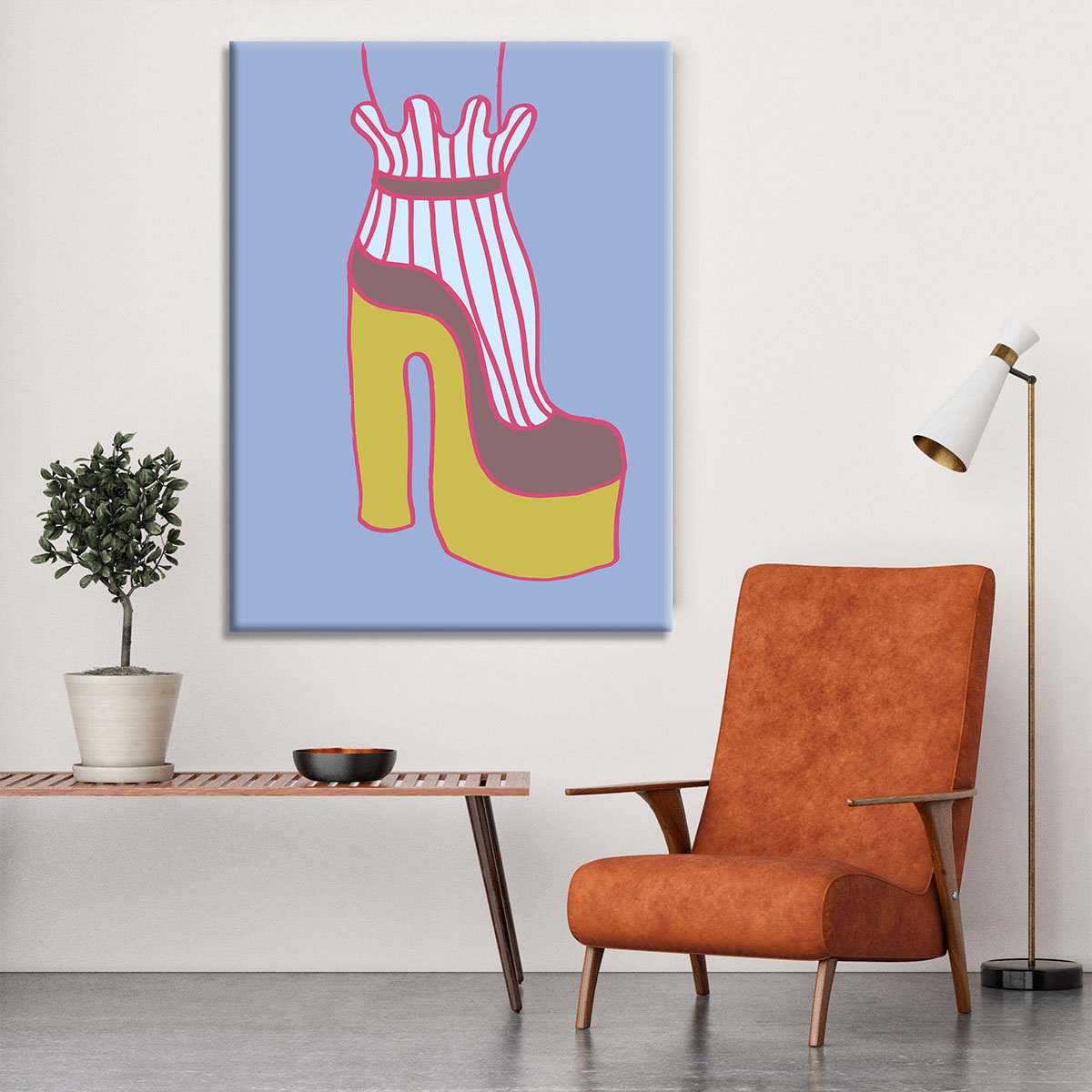 Yellow Heel 01 Canvas Print or Poster - Canvas Art Rocks - 6