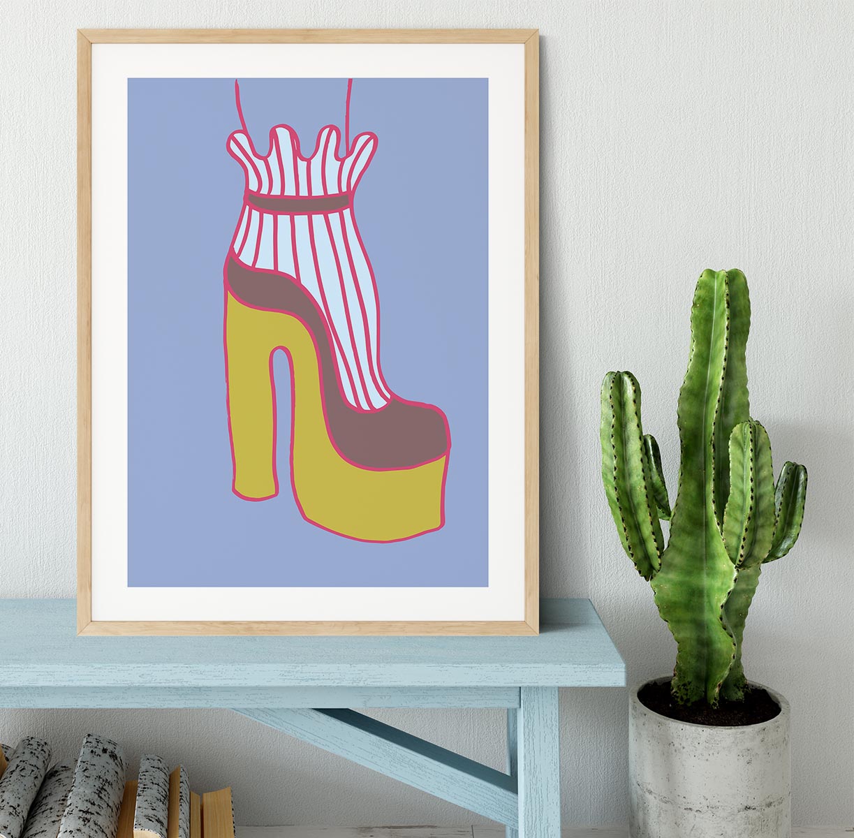 Yellow Heel 01 Framed Print - Canvas Art Rocks - 3