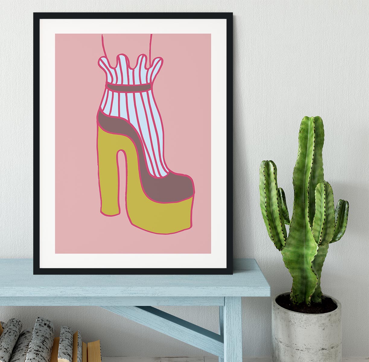 Yellow Heel 02 Framed Print - Canvas Art Rocks - 1