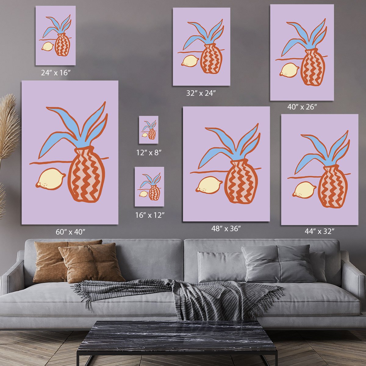 Lilac Lemon Canvas Print or Poster - Canvas Art Rocks - 7