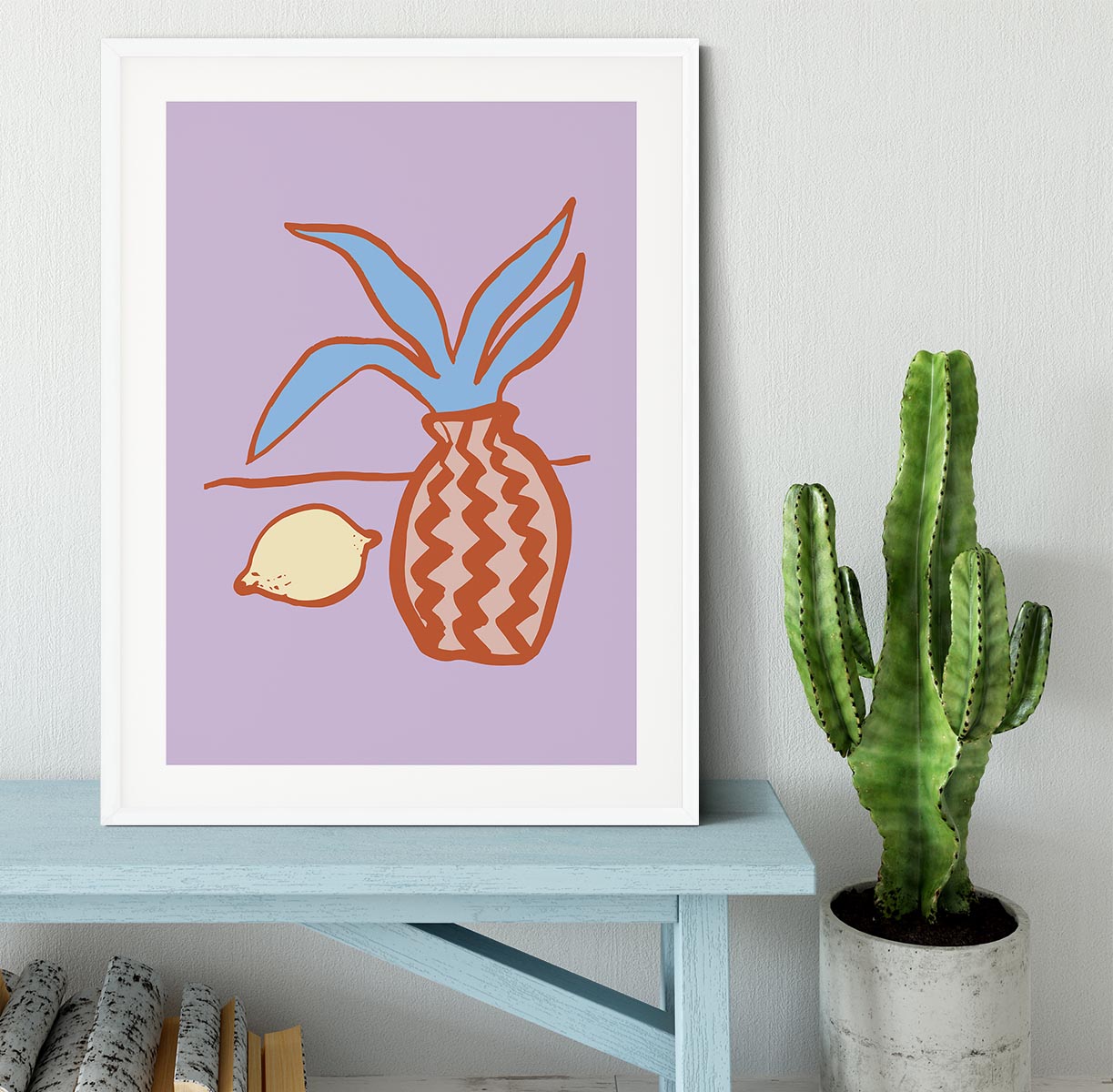 Lilac Lemon Framed Print - Canvas Art Rocks - 5