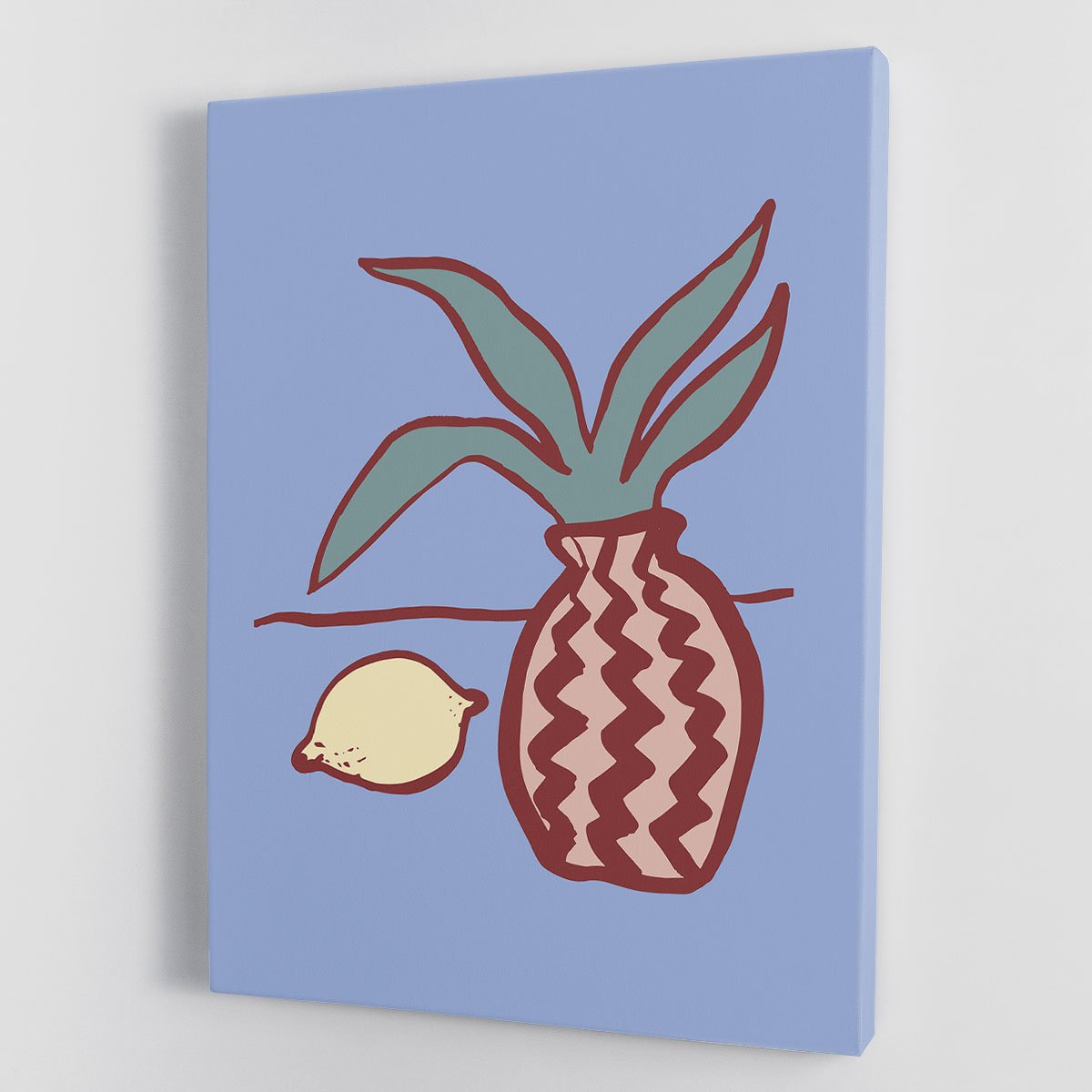 Blue Lemon Canvas Print or Poster - Canvas Art Rocks - 1