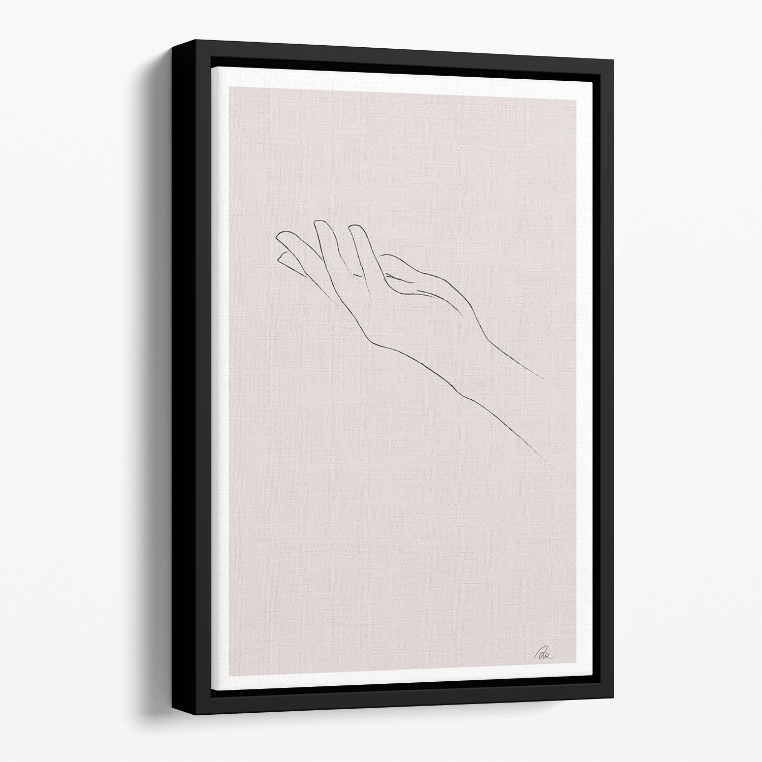 Hand Drawing Floating Framed Canvas - Canvas Art Rocks - 1