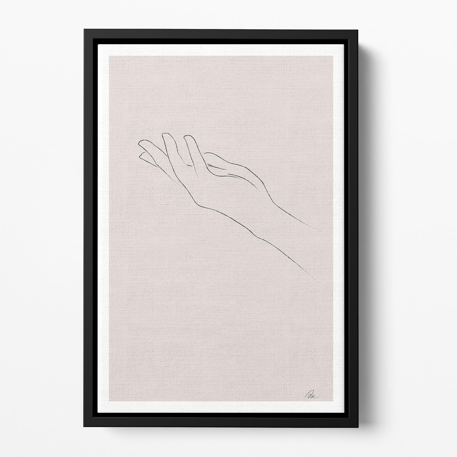 Hand Drawing Floating Framed Canvas - Canvas Art Rocks - 2