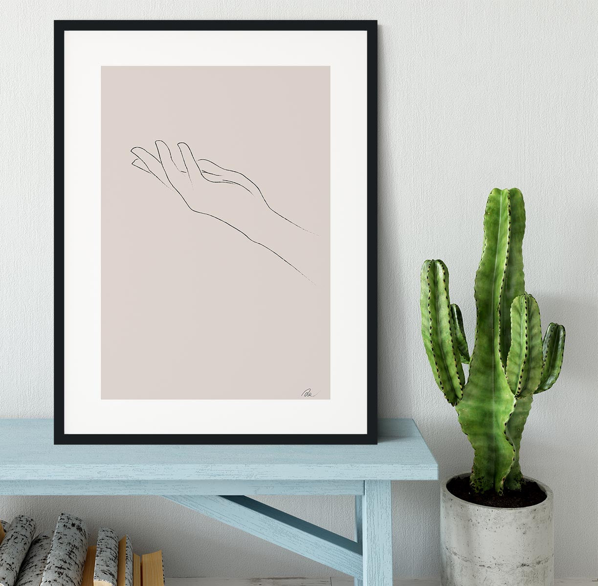 Hand Drawing Framed Print - Canvas Art Rocks - 1