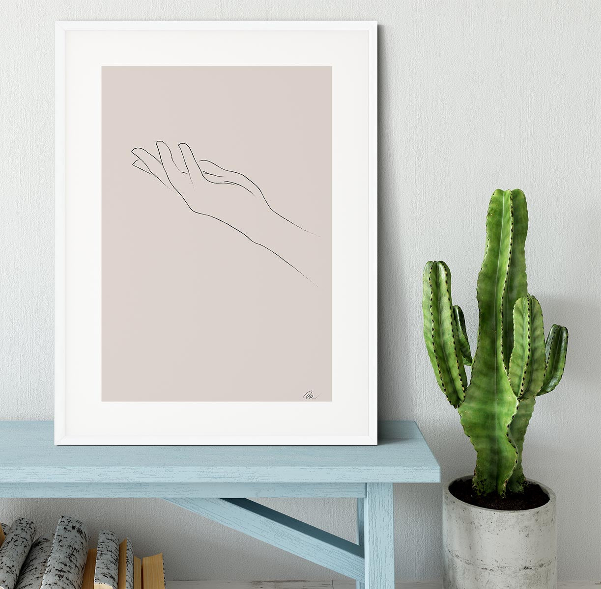 Hand Drawing Framed Print - Canvas Art Rocks - 5