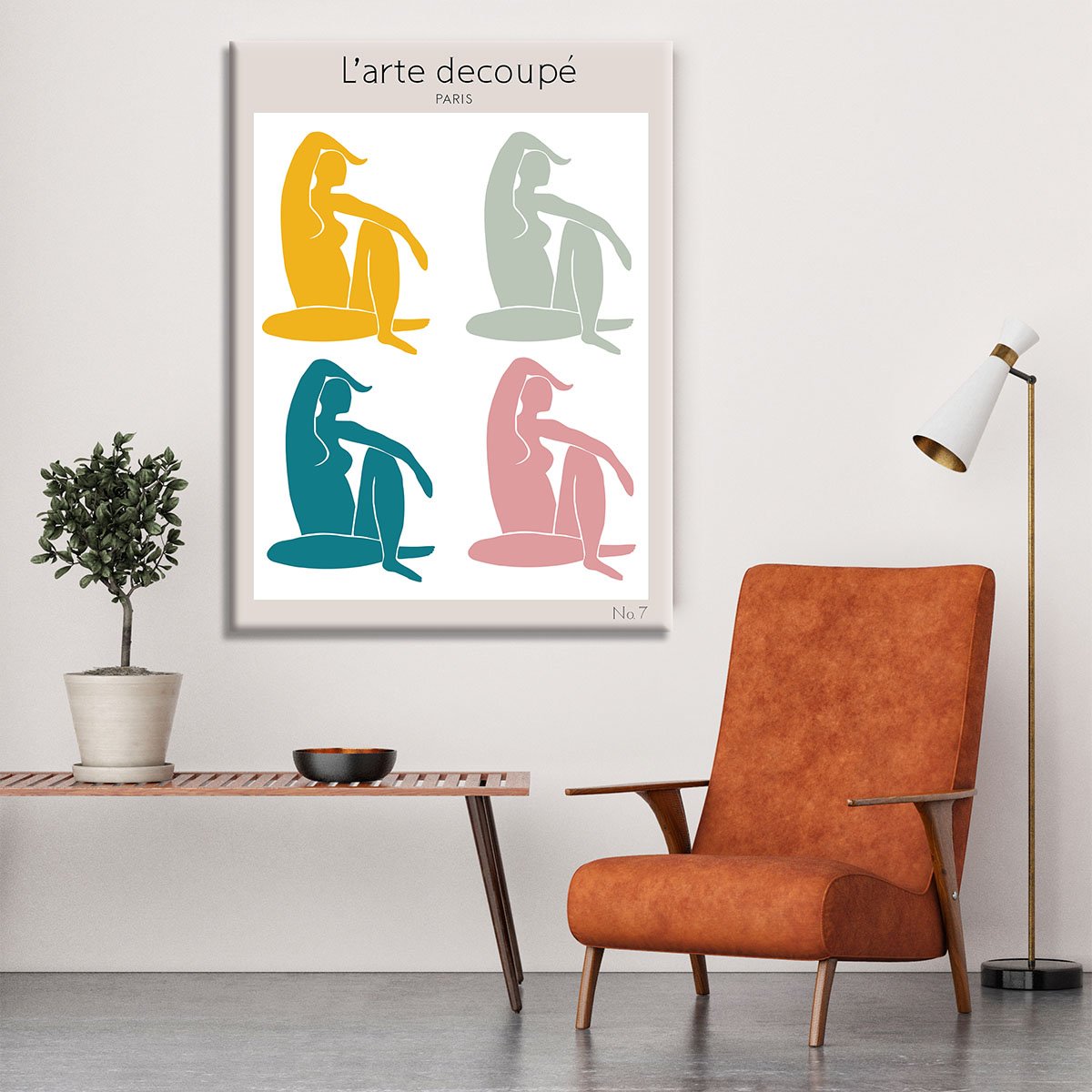 Four Figures Canvas Print or Poster - Canvas Art Rocks - 6