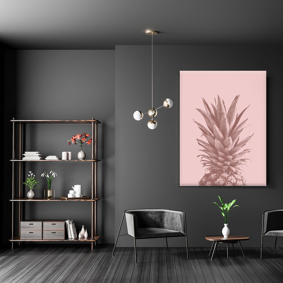Pinapple Pink 05 Canvas Print or Poster - Canvas Art Rocks - 5