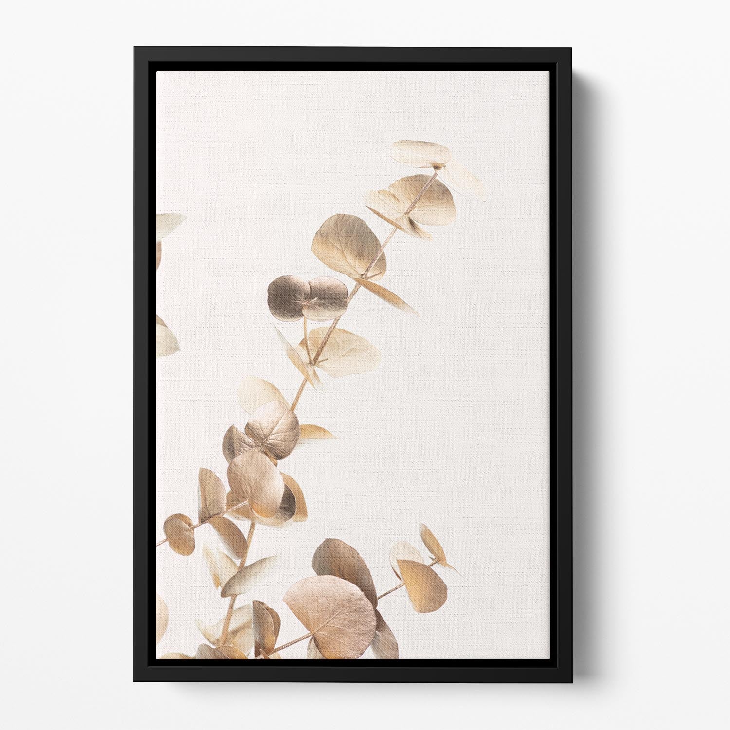 Eucalyptus Gold No 03 Floating Framed Canvas - Canvas Art Rocks - 2