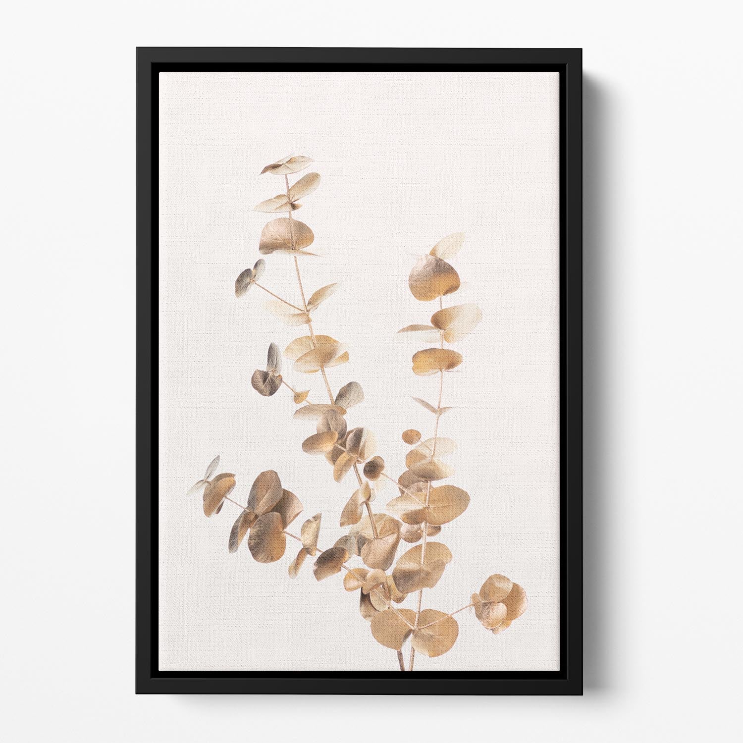 Eucalyptus Gold No 04 Floating Framed Canvas - Canvas Art Rocks - 2