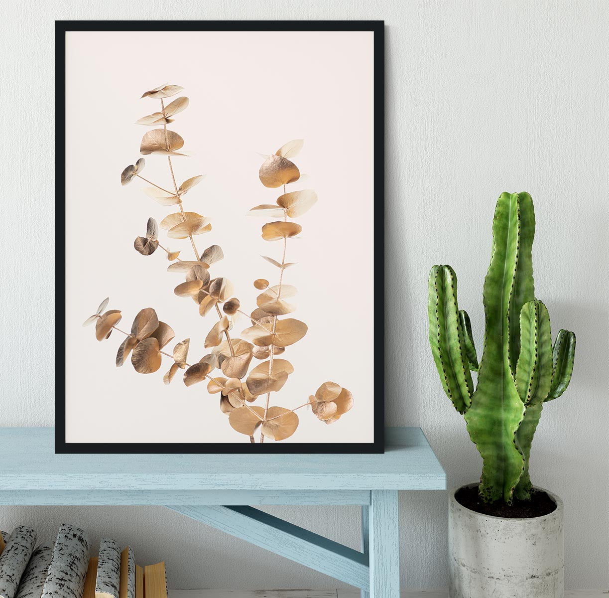 Eucalyptus Gold No 04 Framed Print - Canvas Art Rocks - 2