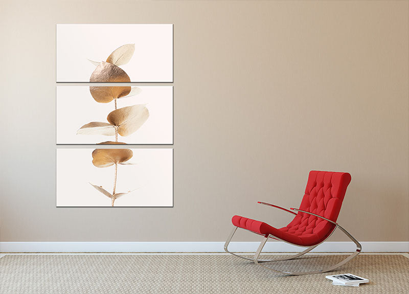 Eucalyptus Gold No 06 3 Split Panel Canvas Print - Canvas Art Rocks - 2
