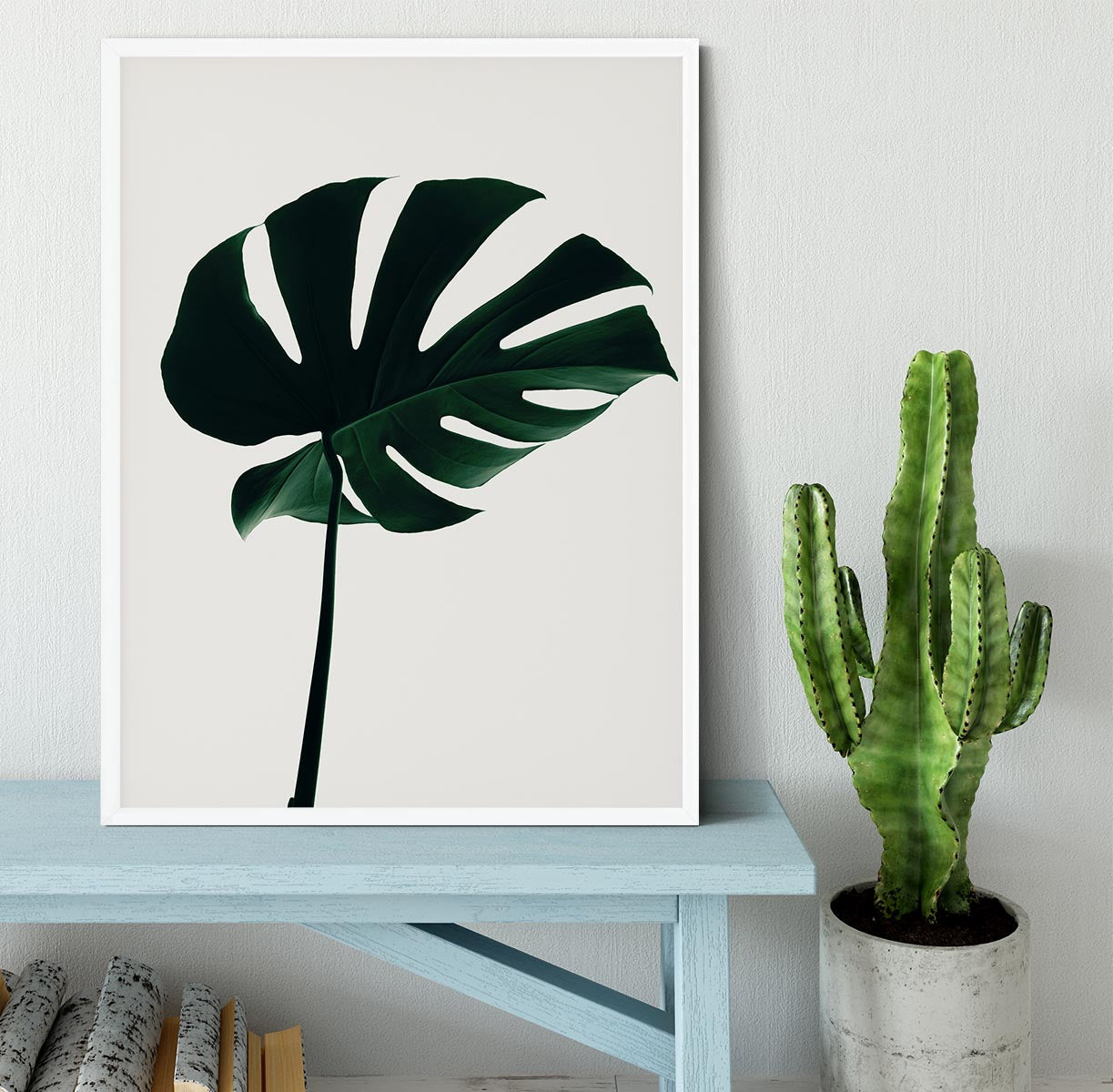 Monstera Natural 10 Framed Print - Canvas Art Rocks -6