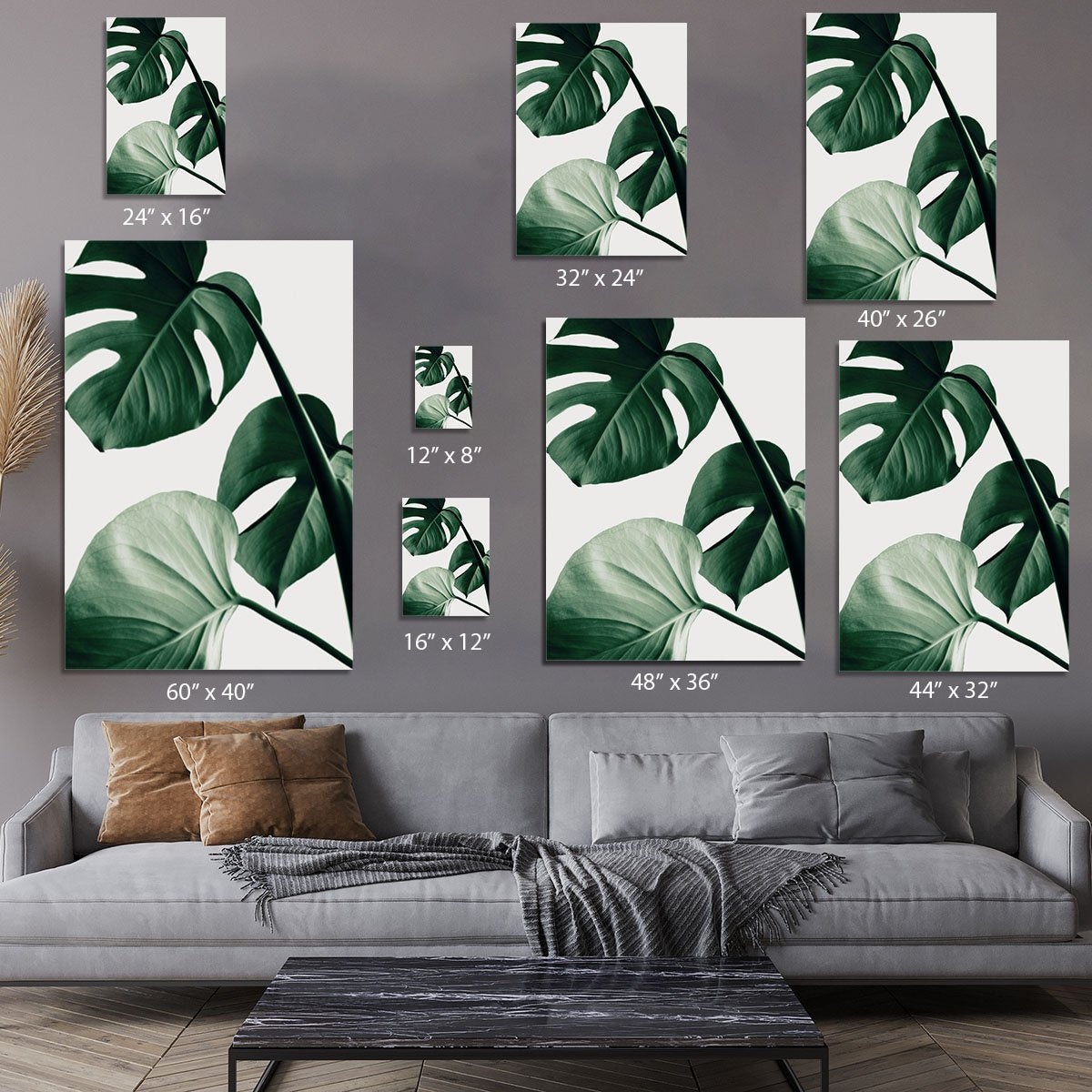 Monstera Natural 42 Canvas Print or Poster - Canvas Art Rocks - 7