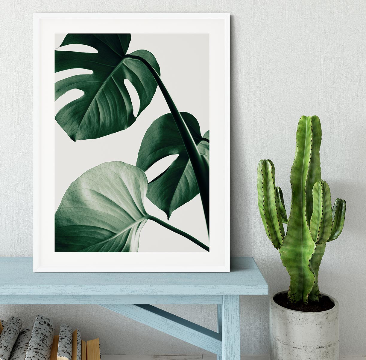 Monstera Natural 42 Framed Print - Canvas Art Rocks - 5