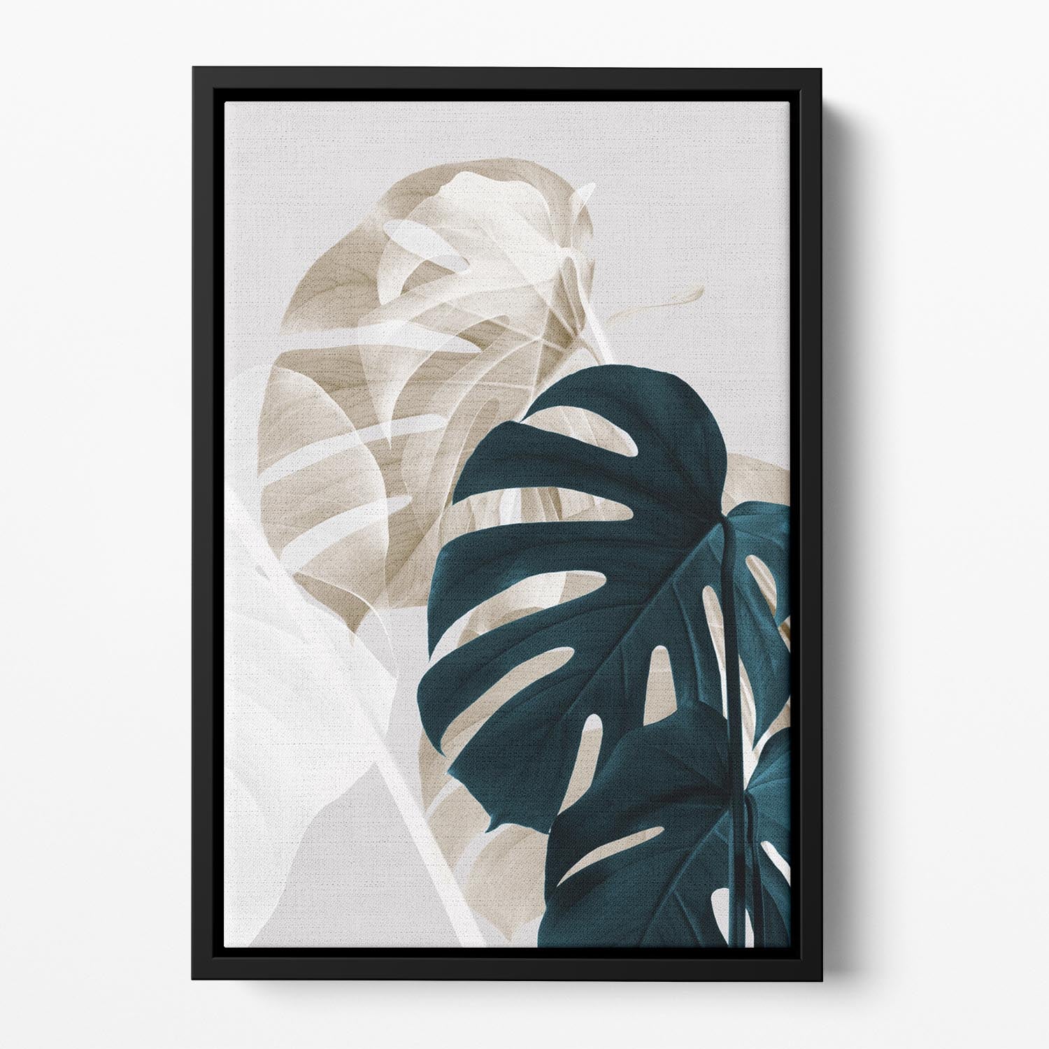 Monstera Creative 05 Floating Framed Canvas - Canvas Art Rocks - 2