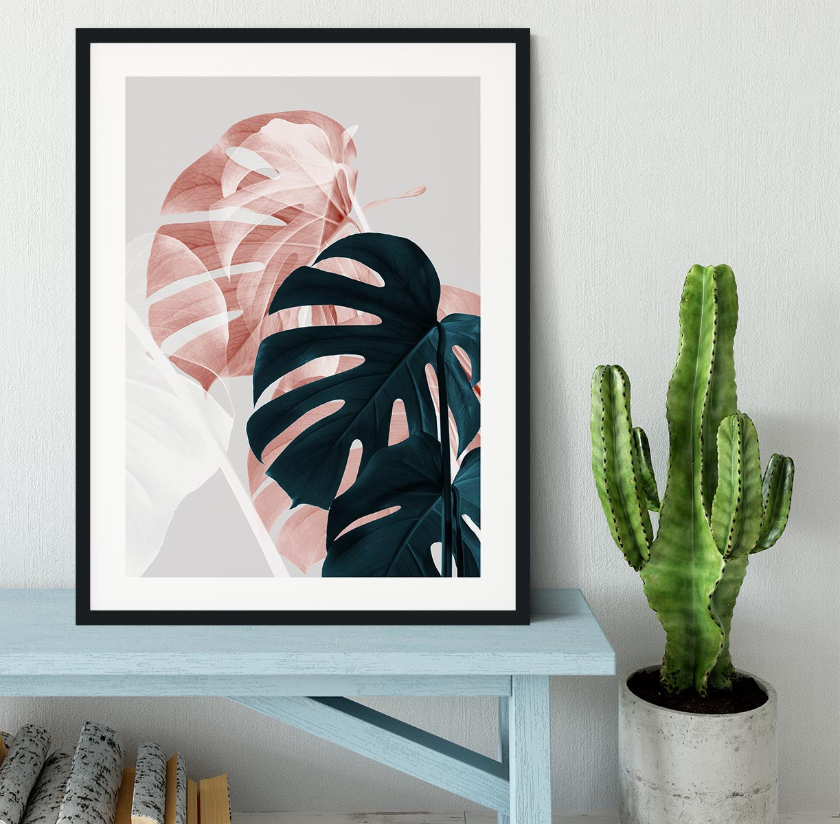 Monstera Creative 09 Framed Print - Canvas Art Rocks - 1