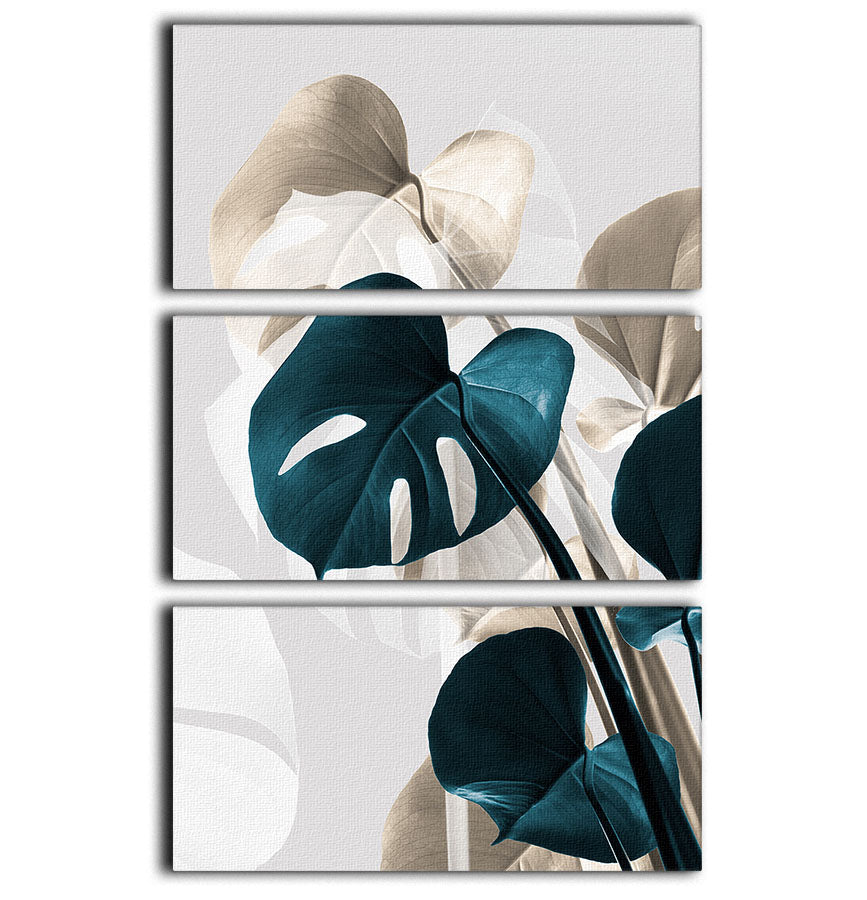 Monstera Creative 10 3 Split Panel Canvas Print - Canvas Art Rocks - 1
