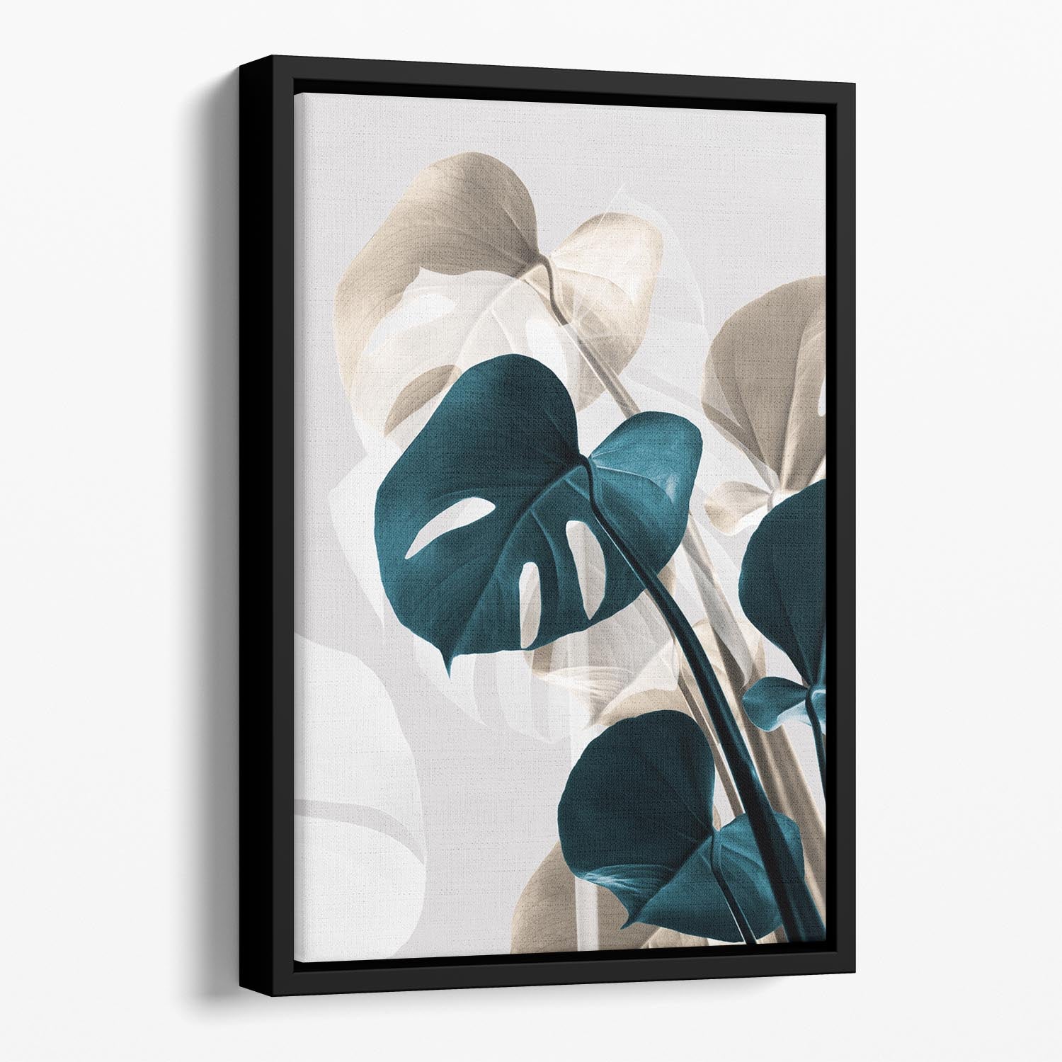 Monstera Creative 10 Floating Framed Canvas - Canvas Art Rocks - 1