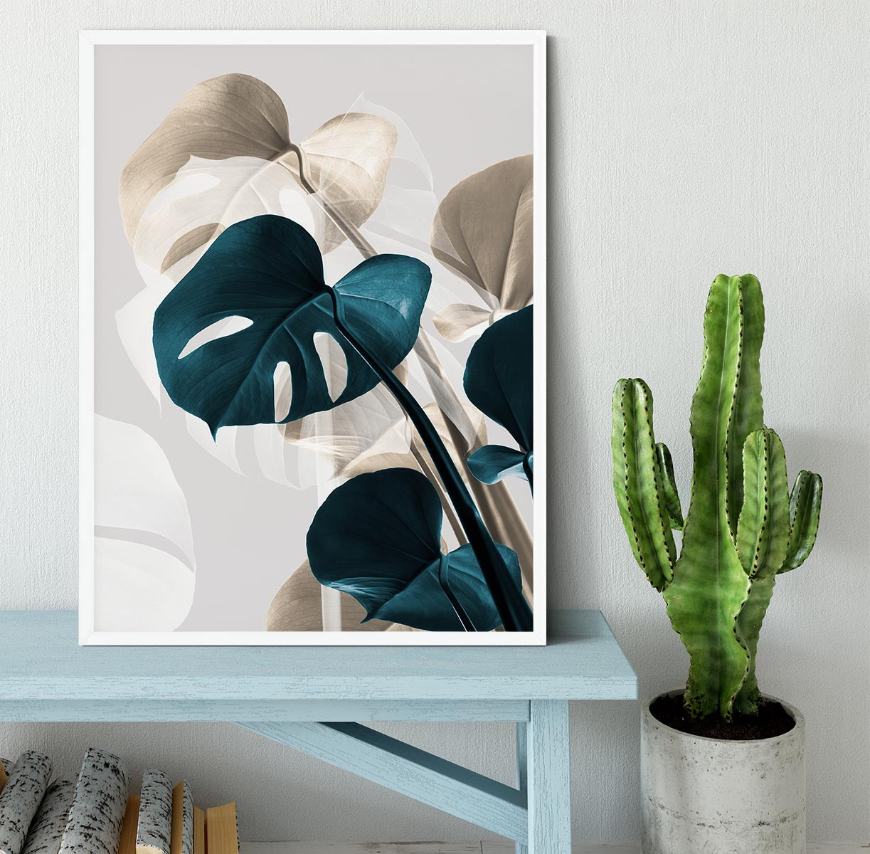 Monstera Creative 10 Framed Print - Canvas Art Rocks -6