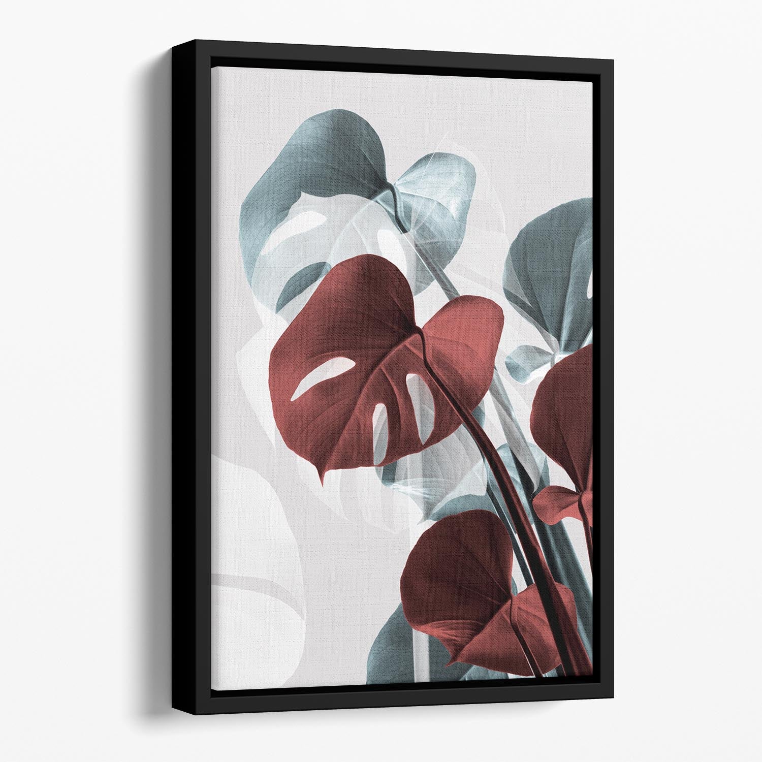 Monstera Creative 15 Floating Framed Canvas - Canvas Art Rocks - 1