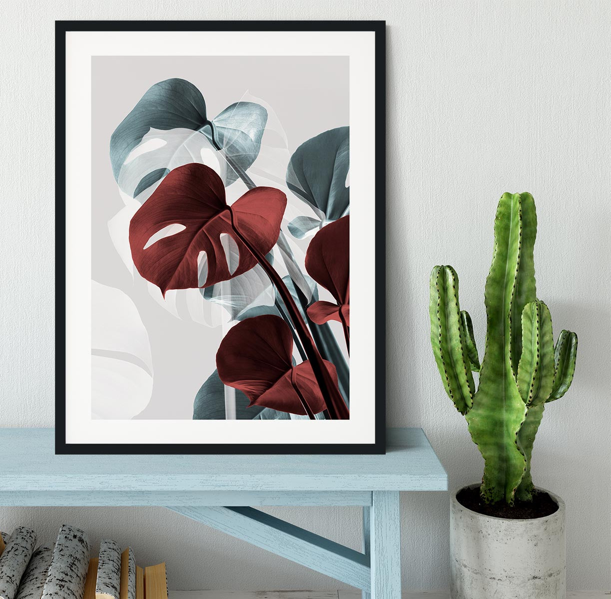 Monstera Creative 15 Framed Print - Canvas Art Rocks - 1