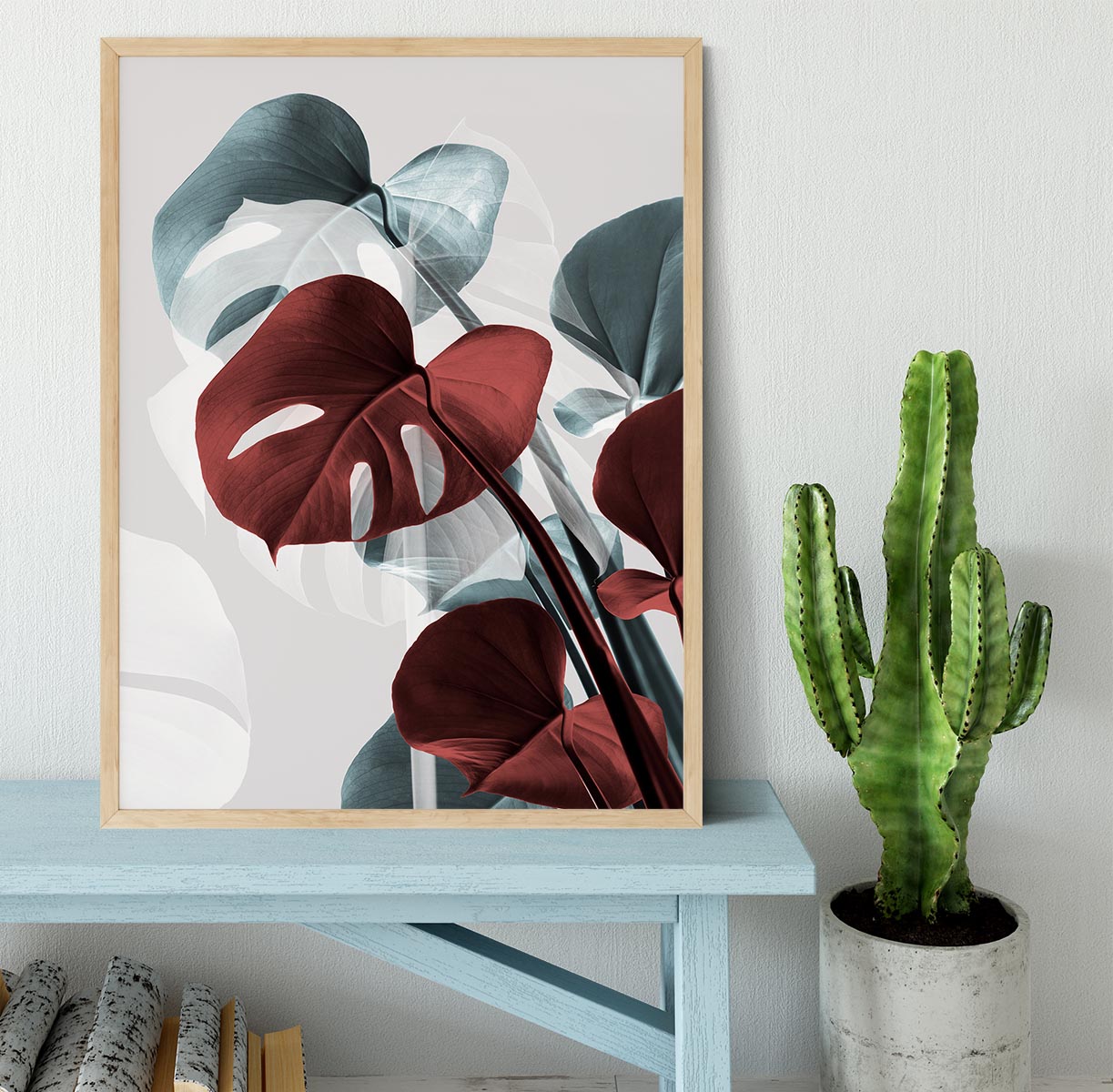 Monstera Creative 15 Framed Print - Canvas Art Rocks - 4