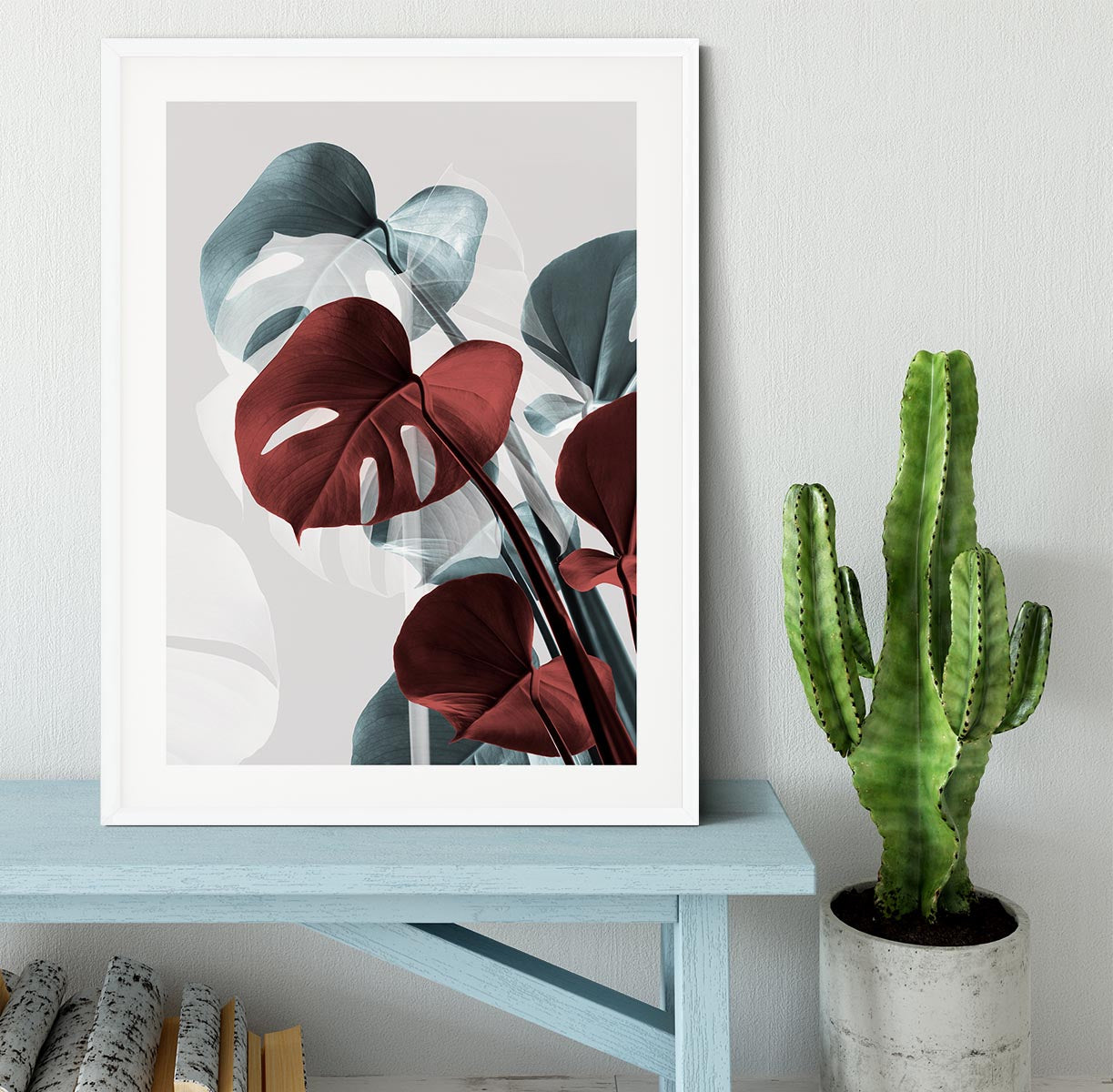 Monstera Creative 15 Framed Print - Canvas Art Rocks - 5