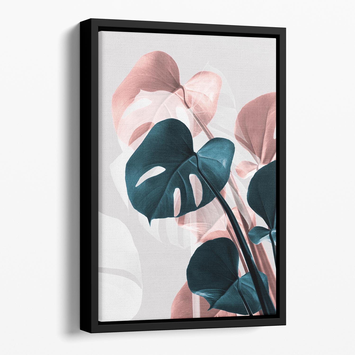 Monstera Creative 17 Floating Framed Canvas - Canvas Art Rocks - 1