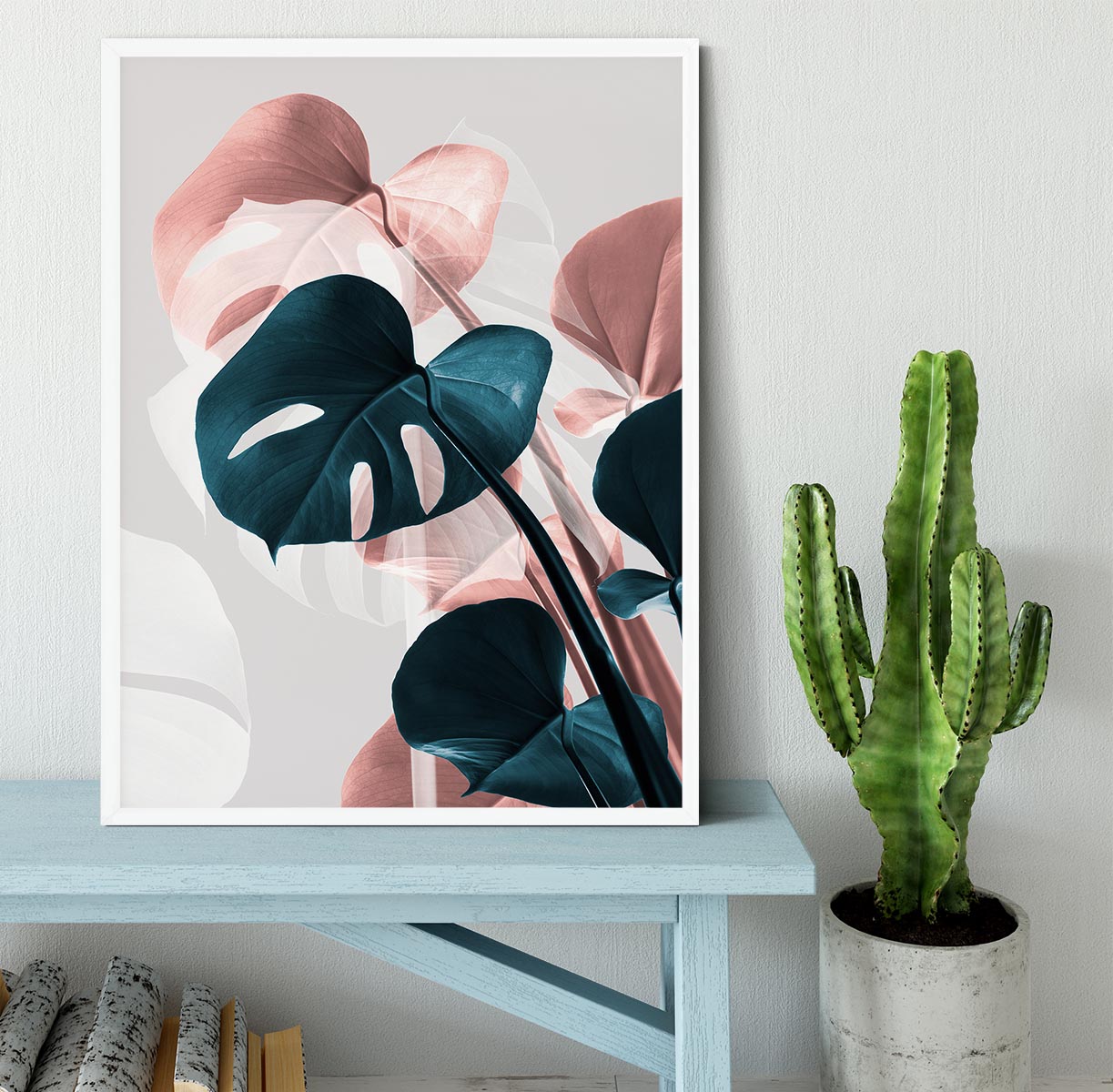 Monstera Creative 17 Framed Print - Canvas Art Rocks -6