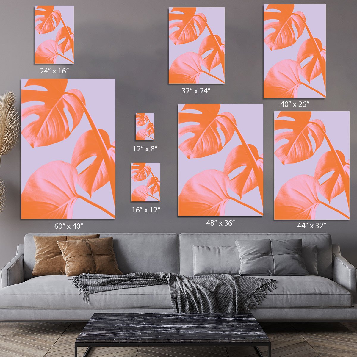 Monstera Purple 03 Canvas Print or Poster - Canvas Art Rocks - 7