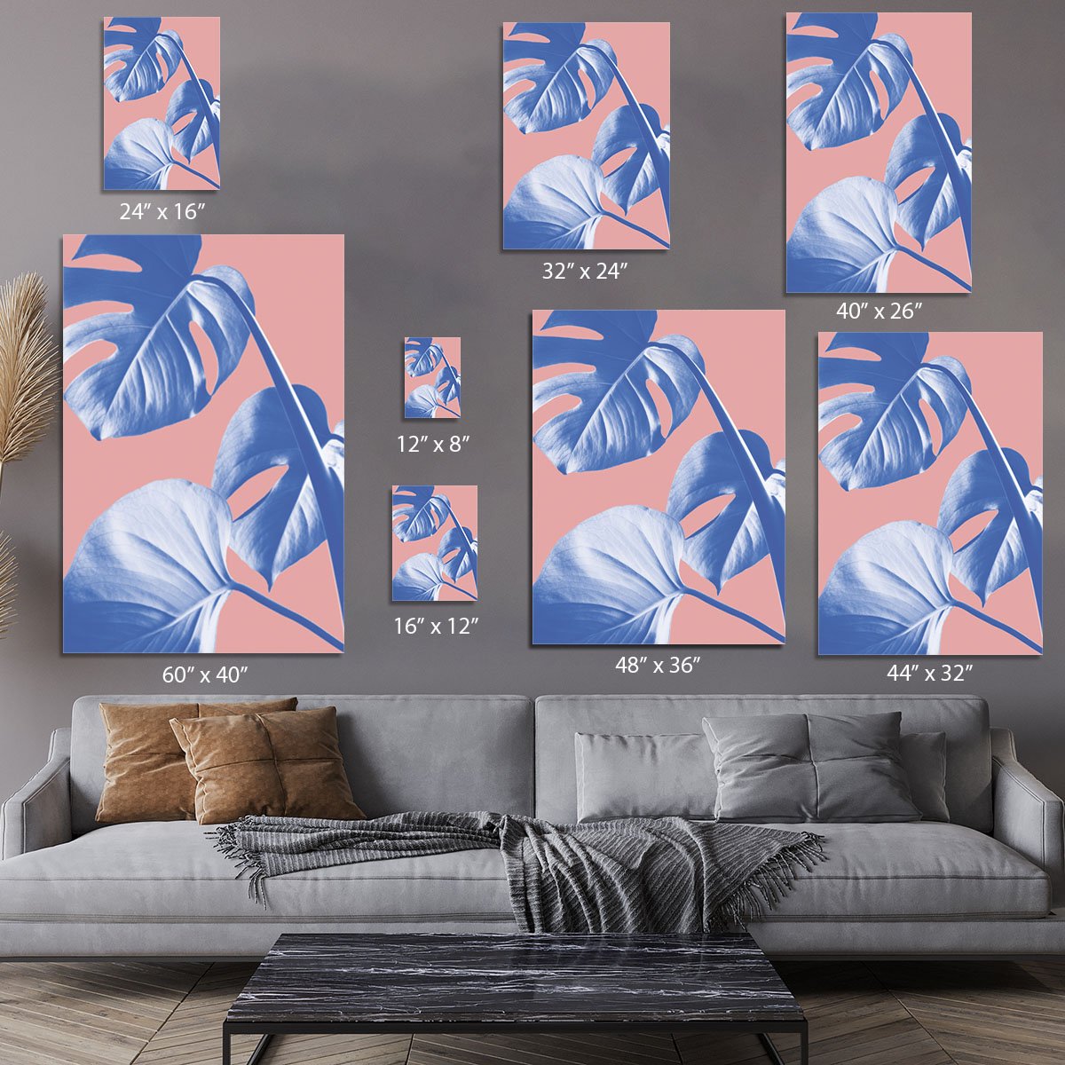 Monstera Purple 05 Canvas Print or Poster - Canvas Art Rocks - 7