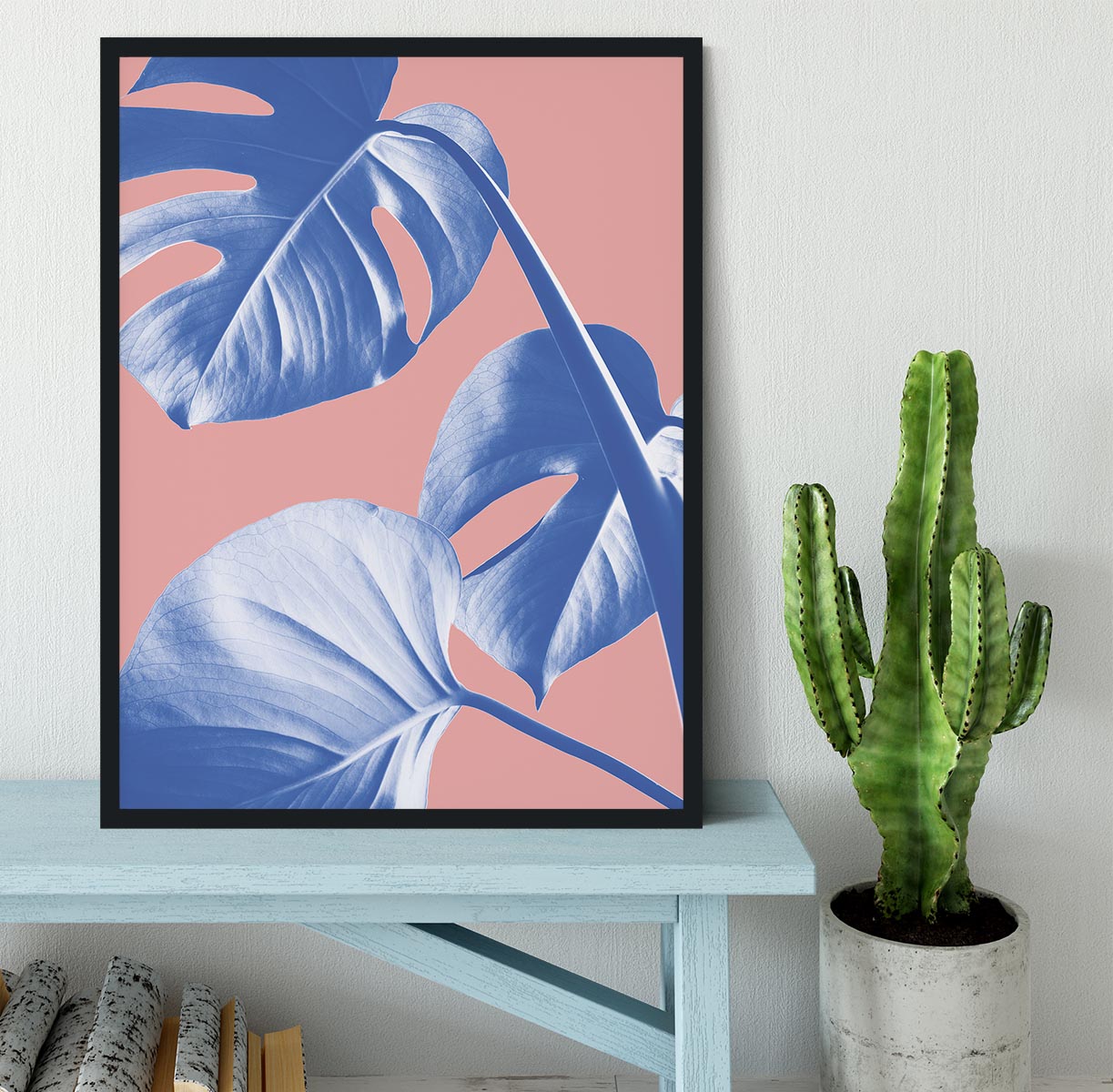 Monstera Purple 05 Framed Print - Canvas Art Rocks - 2