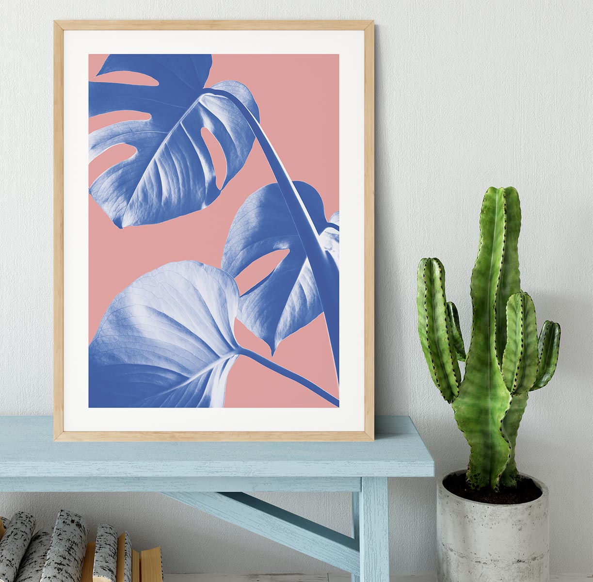 Monstera Purple 05 Framed Print - Canvas Art Rocks - 3