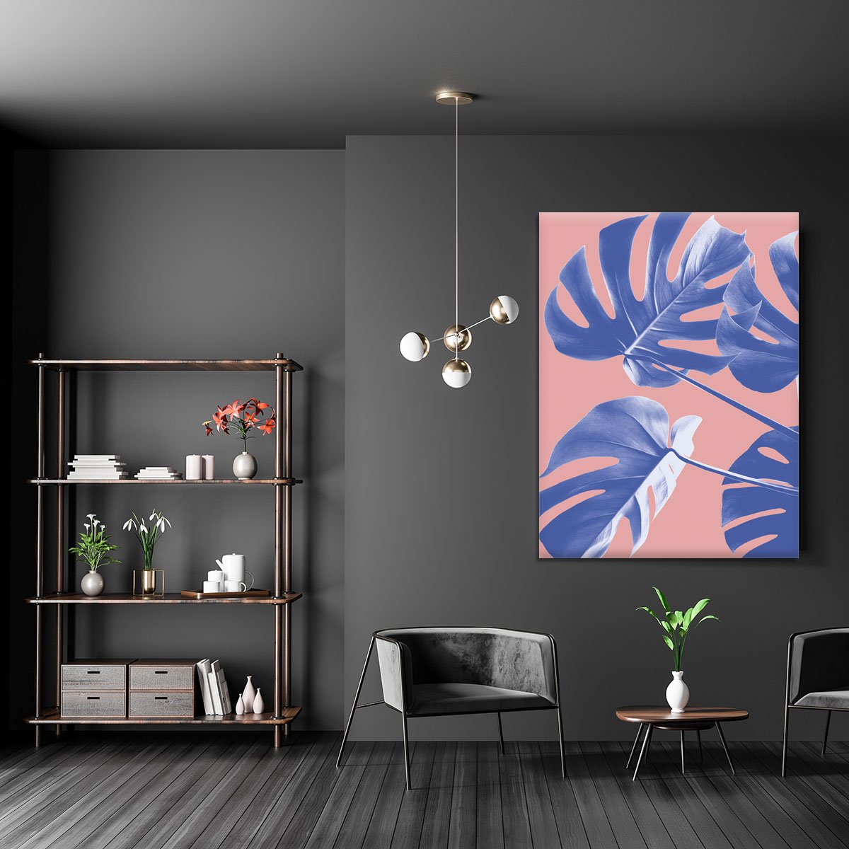 Monstera Purple 06 Canvas Print or Poster - Canvas Art Rocks - 5