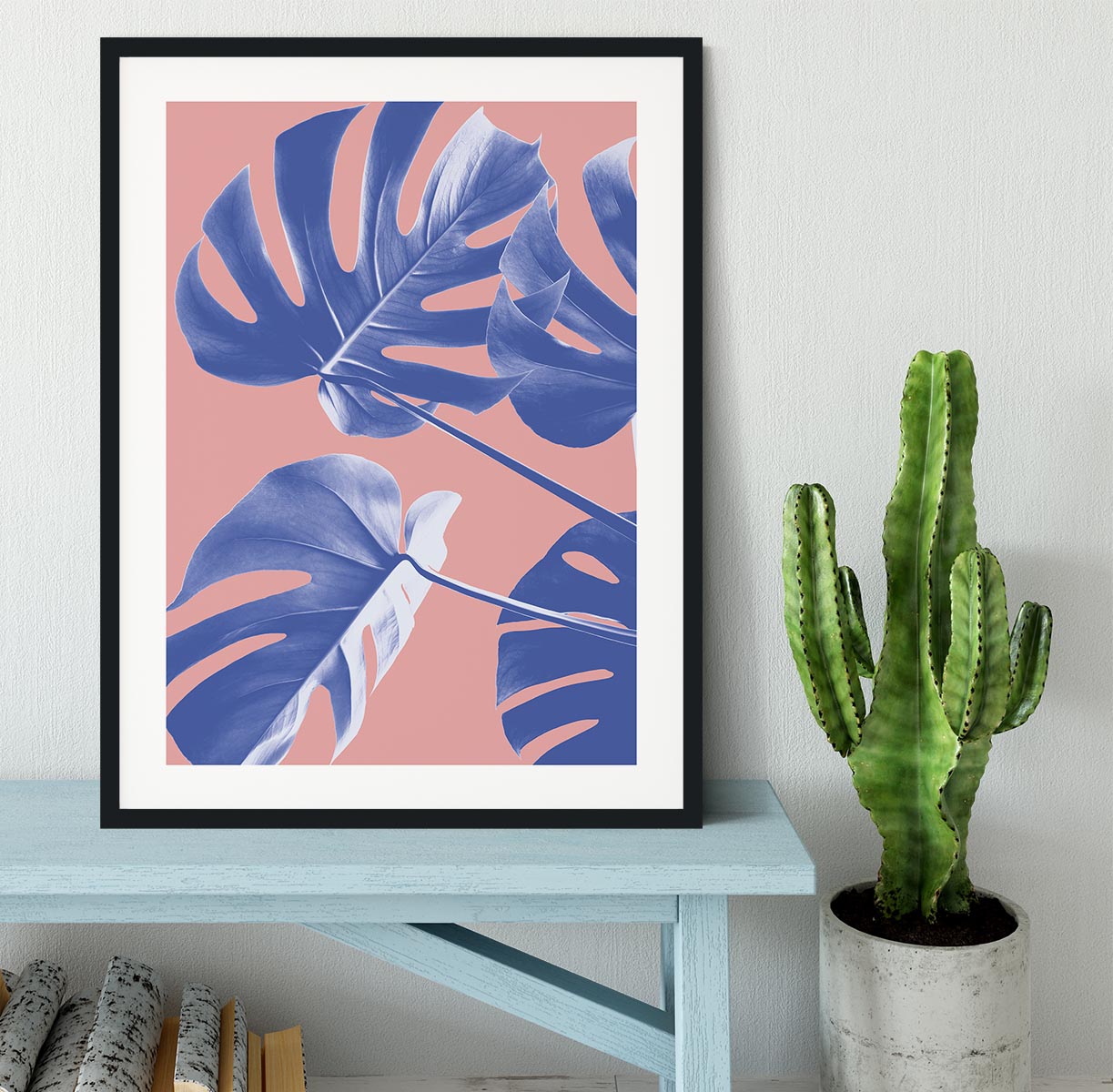 Monstera Purple 06 Framed Print - Canvas Art Rocks - 1