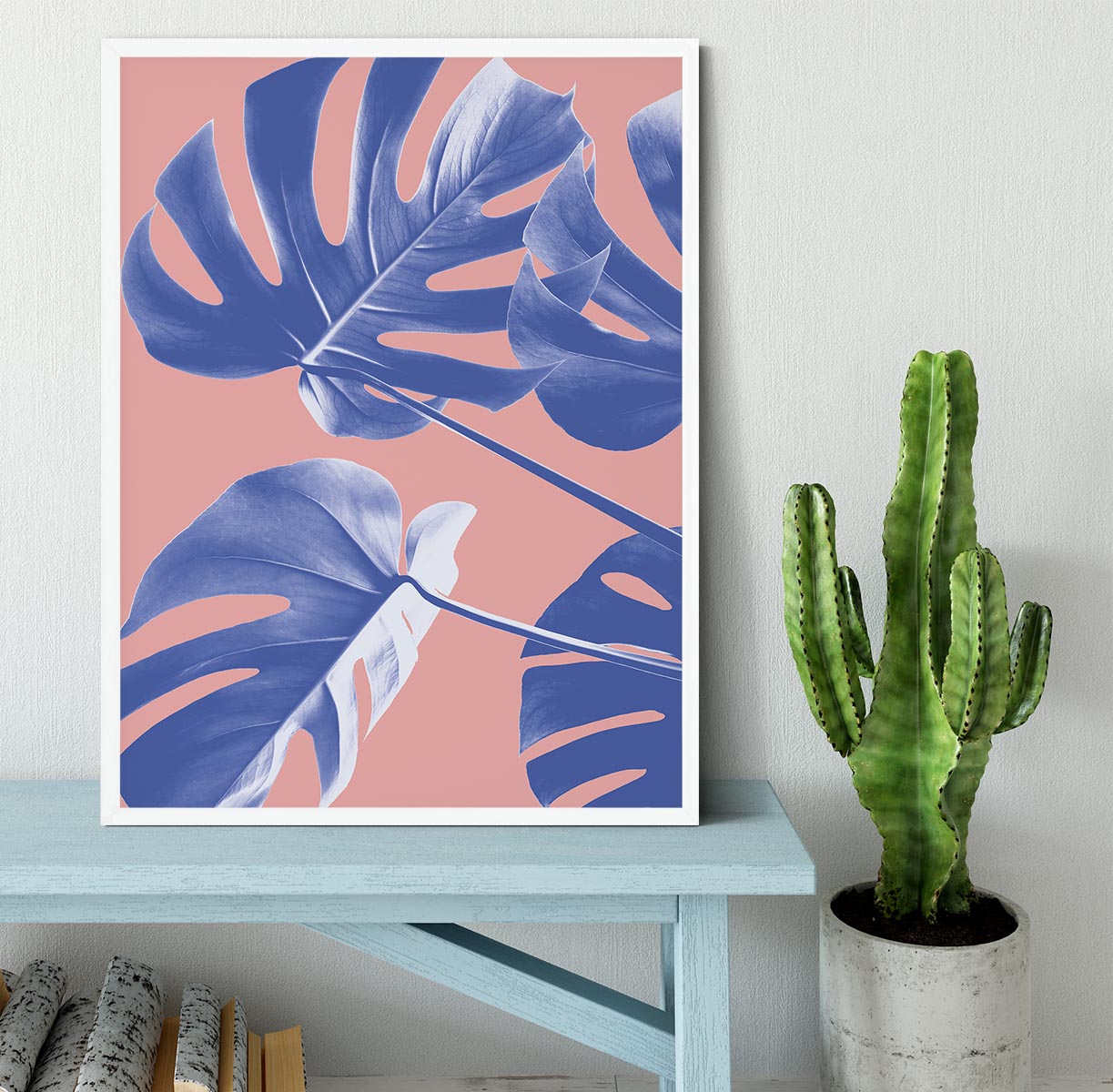 Monstera Purple 06 Framed Print - Canvas Art Rocks -6